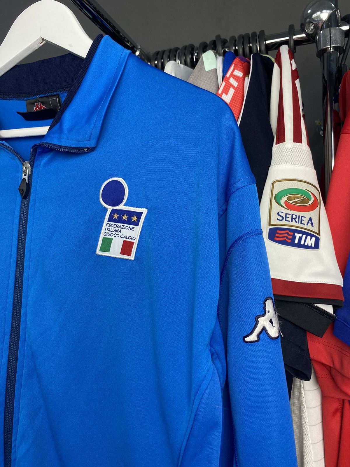 Kappa Vintage KAPPA Italy Track Soccer Blue Jacket 2002 World Cup Size US L / EU 52-54 / 3 - 4 Thumbnail
