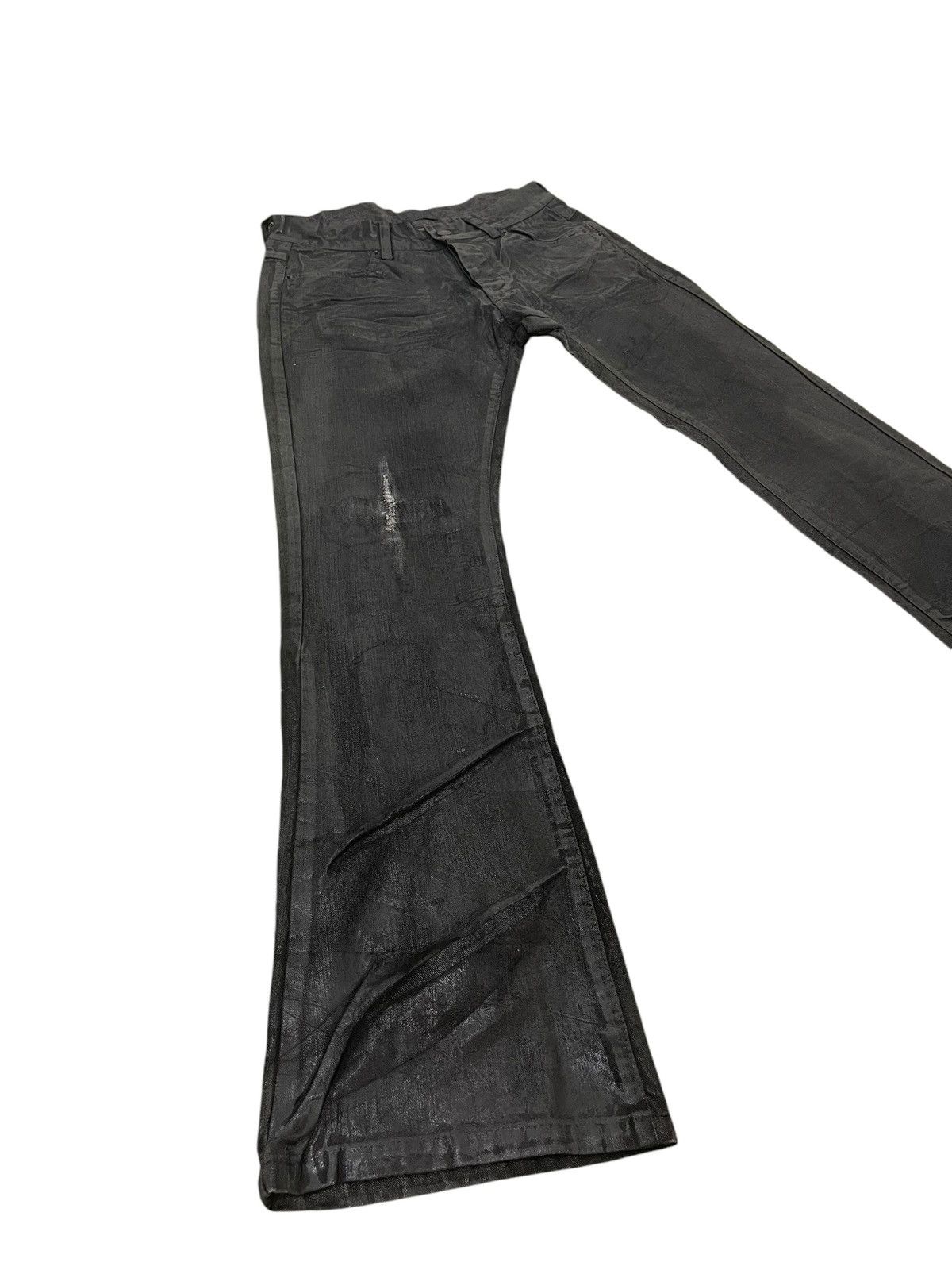 Japanese Brand Flare Jeans Abettor Full Coating Distress Boot Cut 8🟦9 Size US 30 / EU 46 - 1 Thumbnail