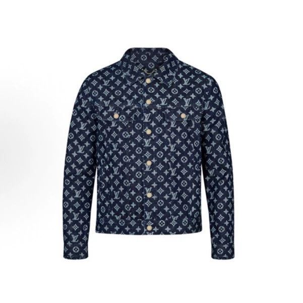 Louis Vuitton Louis Vuitton Original full print denim jacket Size US M / EU 48-50 / 2 - 1 Thumbnail