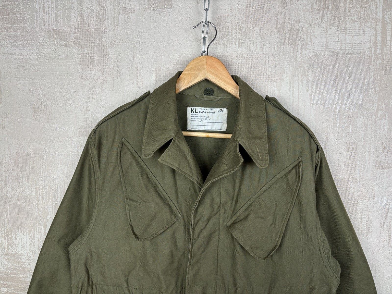 Vintage Vintage Dutch Army Field Jacket 1977 Military Utility Jacket Size US M / EU 48-50 / 2 - 4 Thumbnail