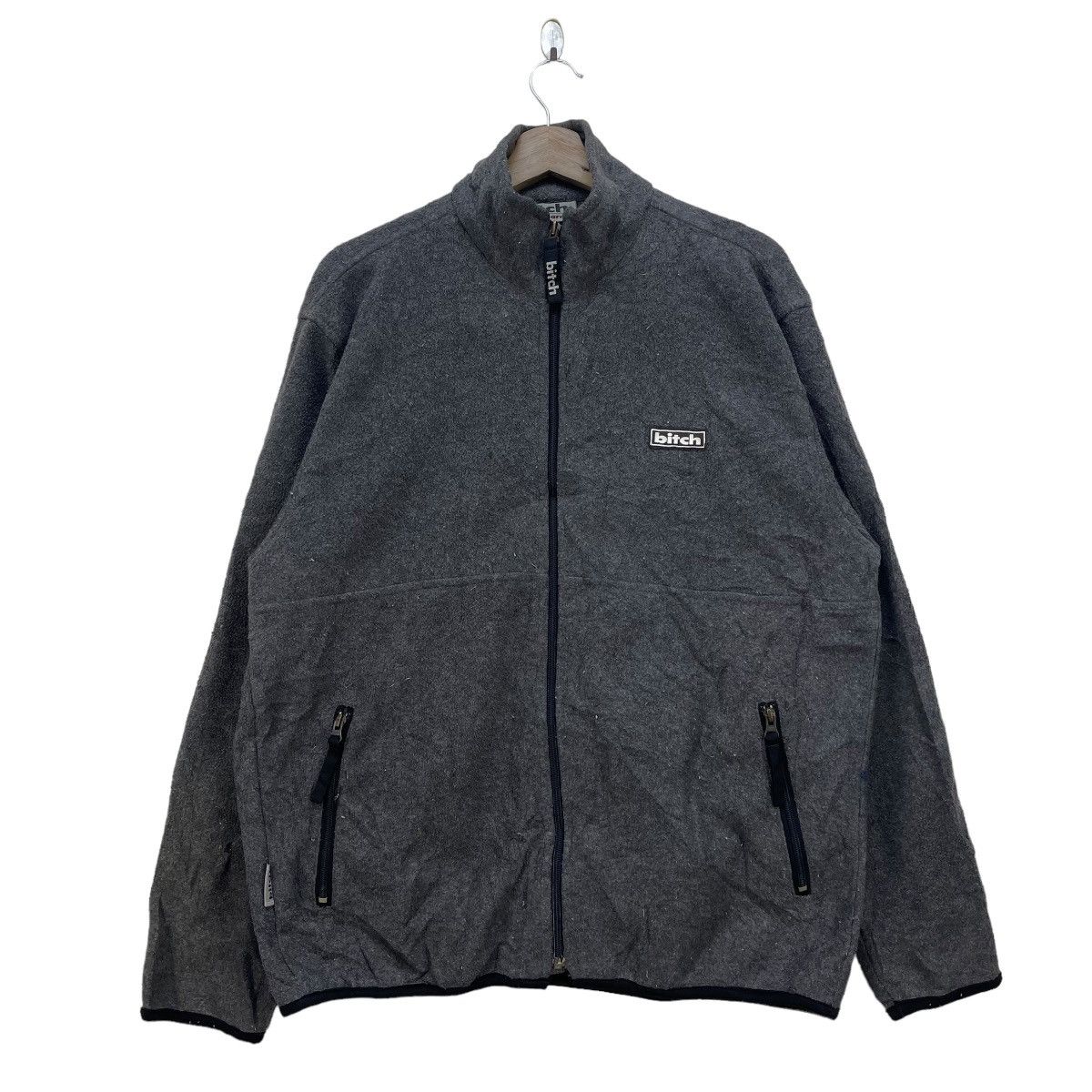 Santa Cruz Skateboards × Shorty's Skateboards Vintage Bitch Skateboard Fleece Jacket Size US M / EU 48-50 / 2 - 1 Thumbnail