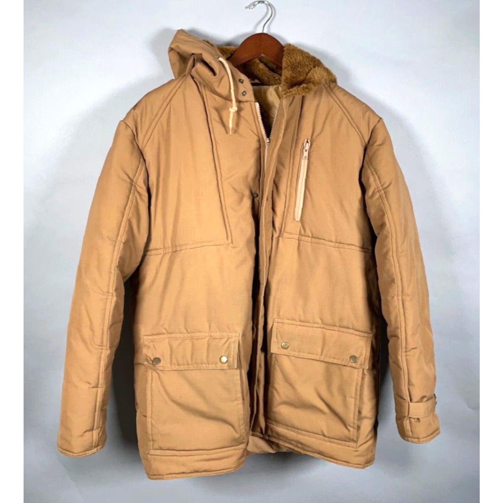 Vintage VINTAGE Big Yank Puffer Jacket Mens Large Brown Insulated Faux Fur Hood VTG Zip Up Size US L / EU 52-54 / 3 - 2 Thumbnail