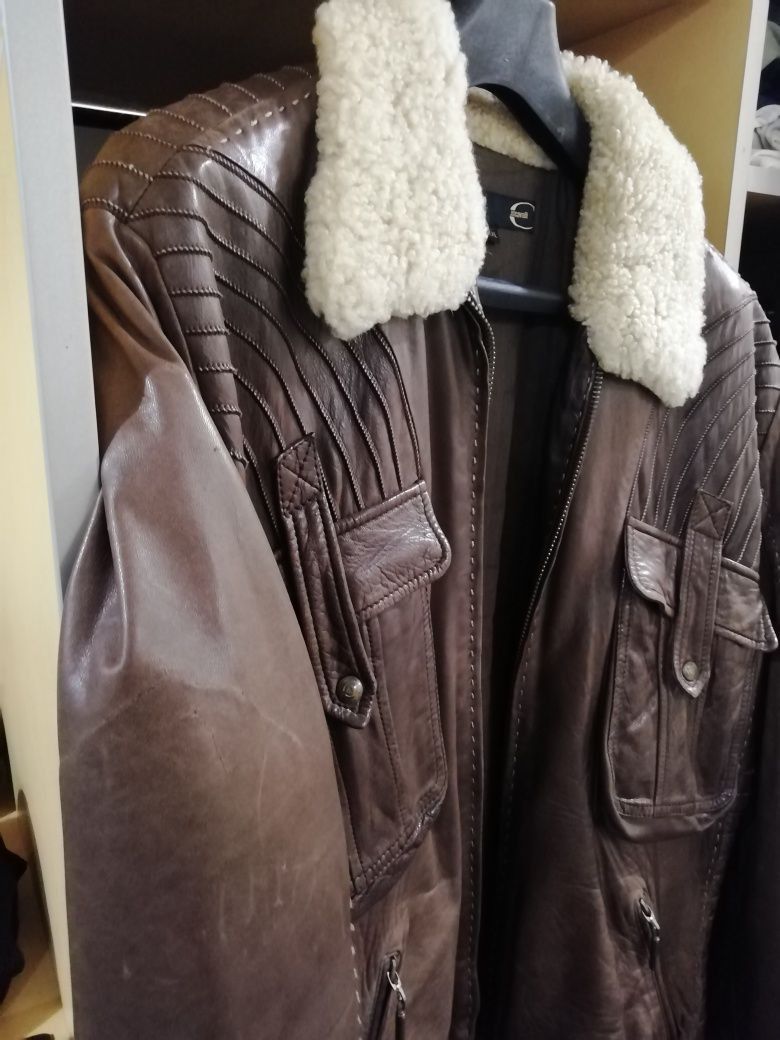 Just Cavalli Just Cavalli Aviator Leather Jacket Size US XL / EU 56 / 4 - 7 Thumbnail