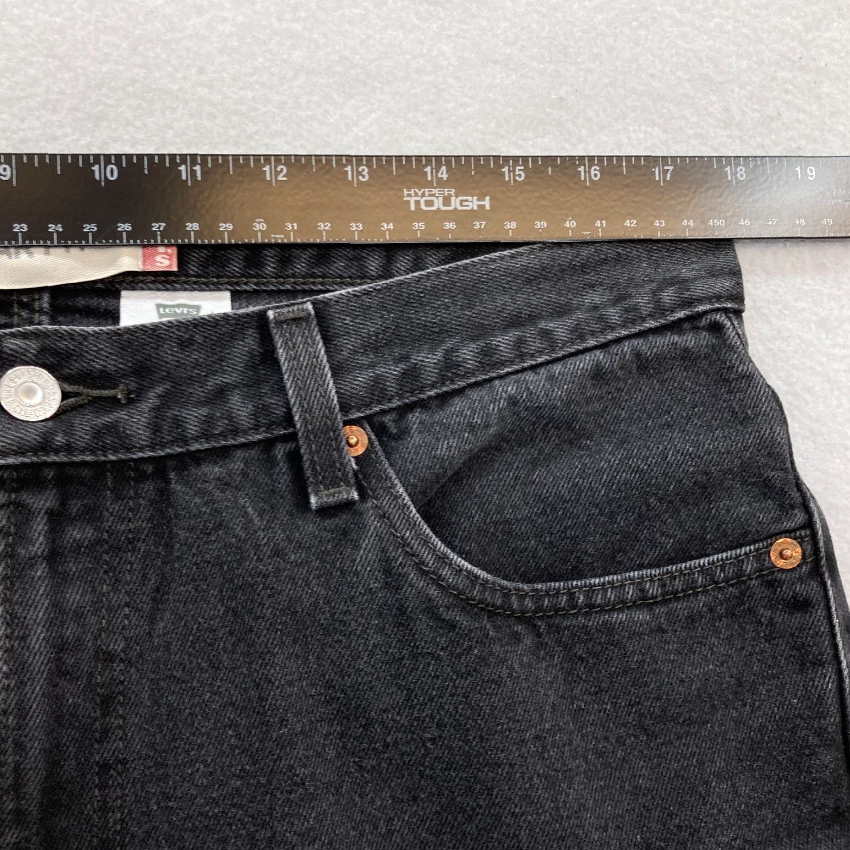 Levi's VINTAGE Levi's 505 Jeans Mens 36x32 Regular Straight Black Denim Grunge 2004 Y2K Size US 36 / EU 52 - 6 Thumbnail