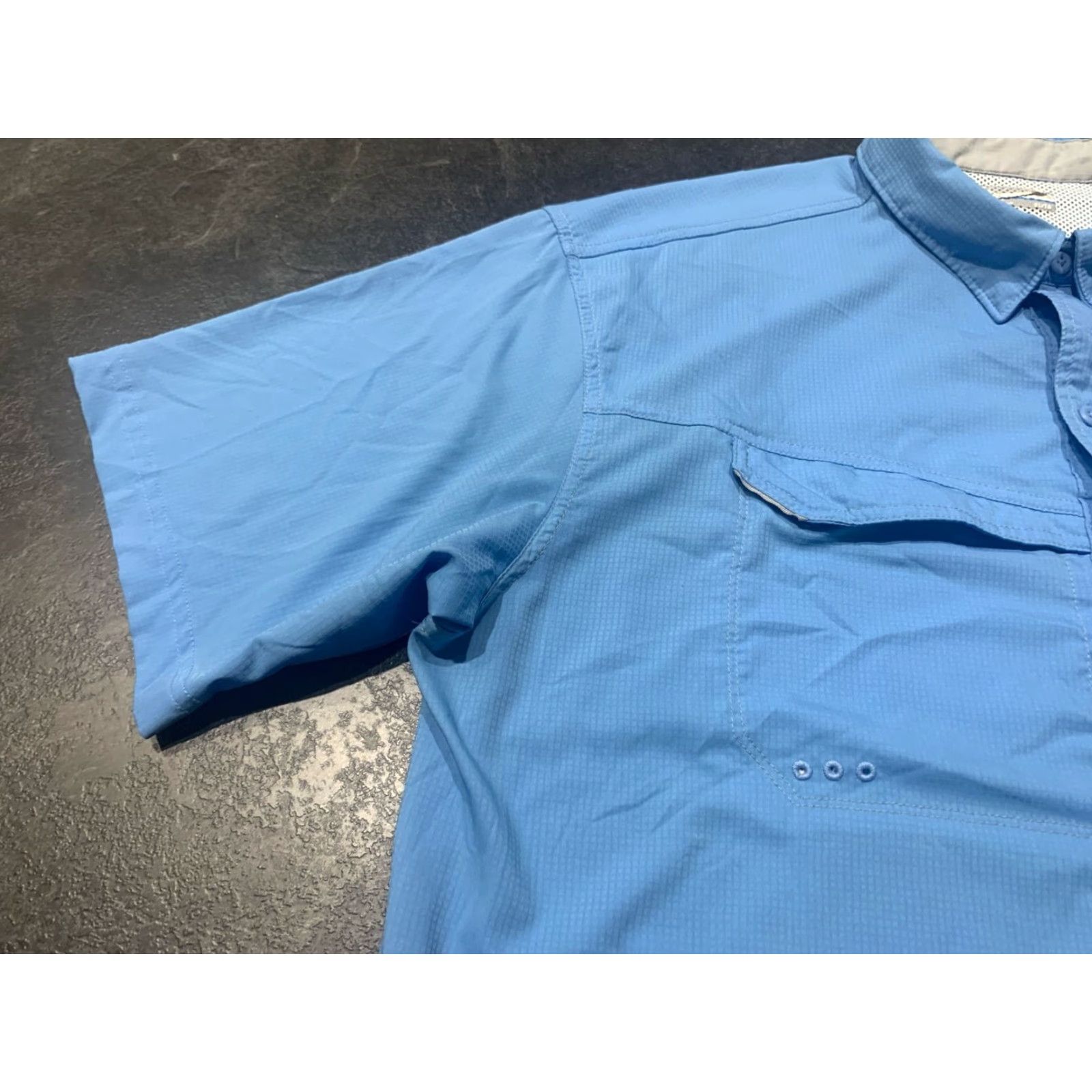 Vintage COLUMBIA PFG VINTAGE BLUE SHORT SLEEVE VENTED FISHING SHIRT XL Mens Size US XL / EU 56 / 4 - 7 Thumbnail