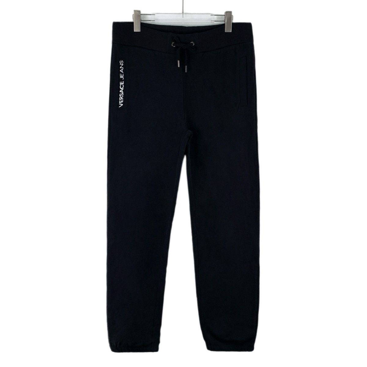 Versace Versace Black Logo Badge Printed Cotton Casual Pants K26WX Size US 36 / EU 52 - 1 Thumbnail