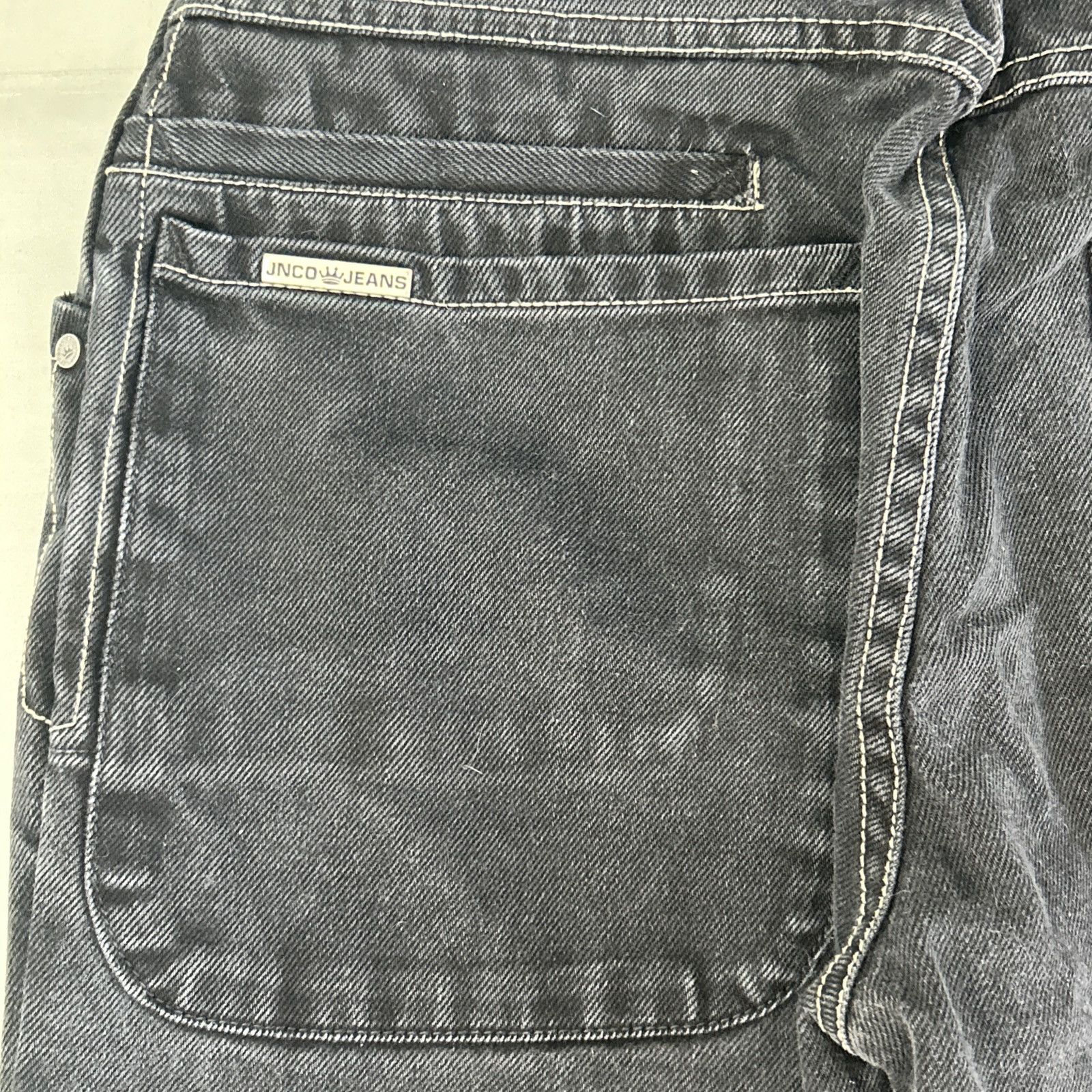 JNCO VTG JNCO Embroidered Crown Royal Jeans 29x28 Womens Size 18 Size 40" / US 18 - 3 Thumbnail