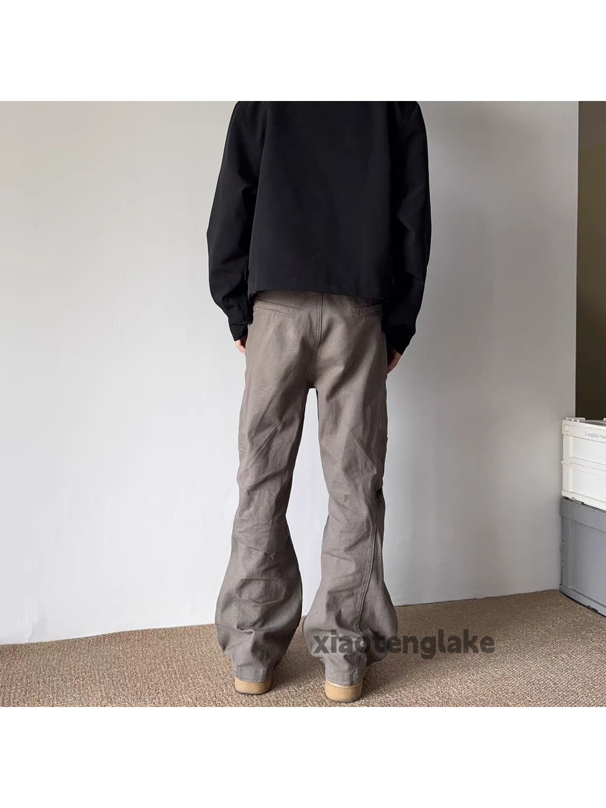Designer × Japanese Brand × Vintage washed faded cleanfit yuppie bootcut patchwork pants Size US 30 / EU 46 - 5 Thumbnail