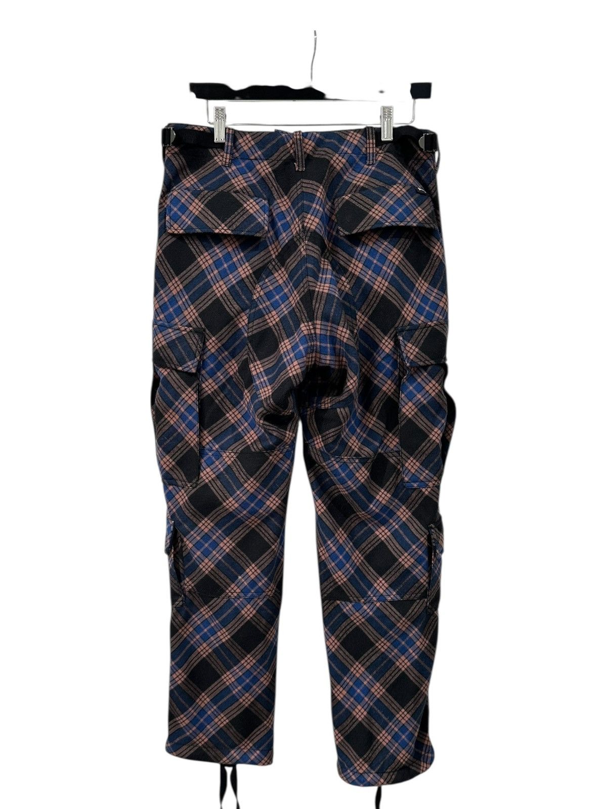 Stussy Stussy Plaid Wool Cargo Pants Blue Size 30 Size US 30 / EU 46 - 3 Thumbnail