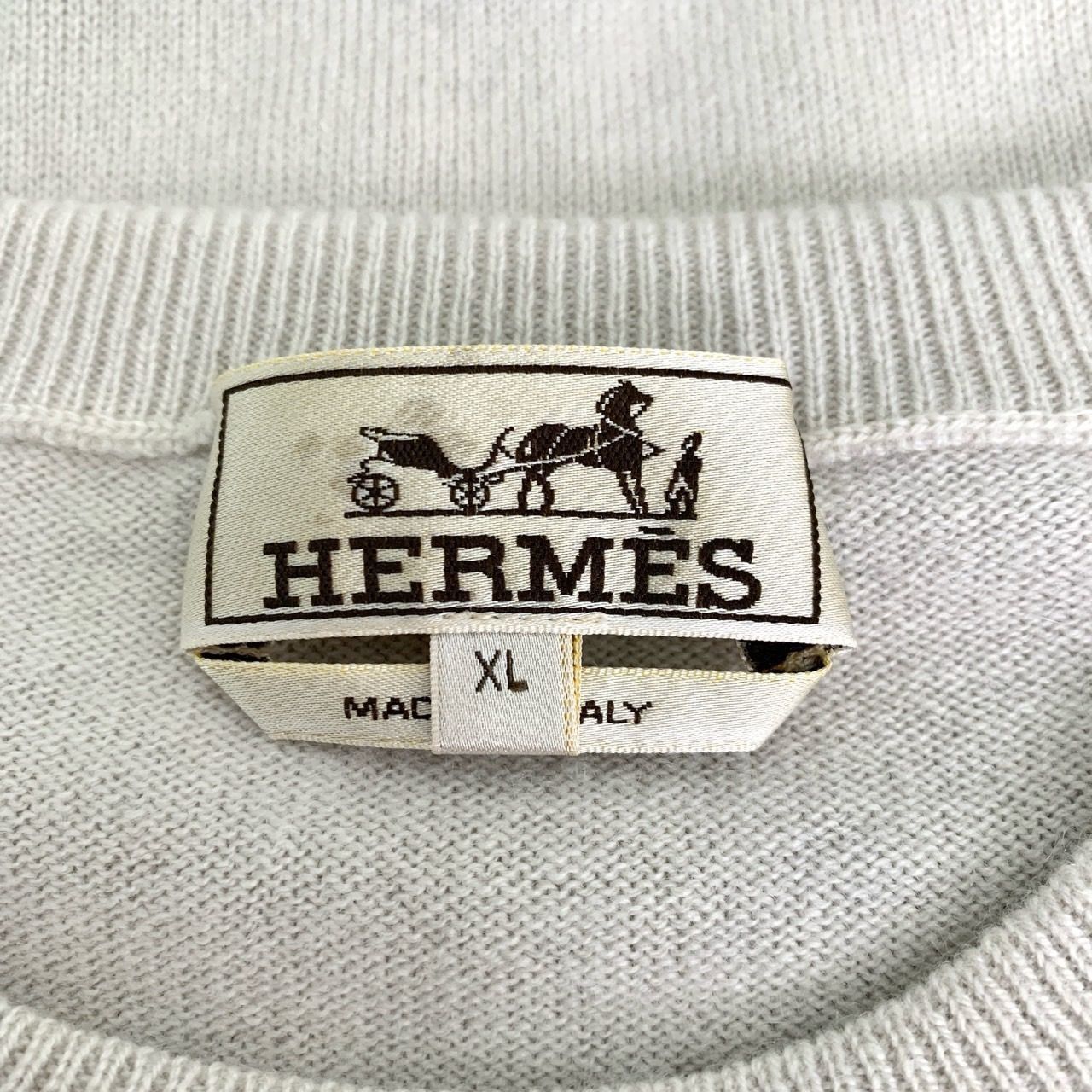 Hermes Hermès Cashmere Sweater Playing Card Design Beige & Multicol Size US XL / EU 56 / 4 - 5 Thumbnail
