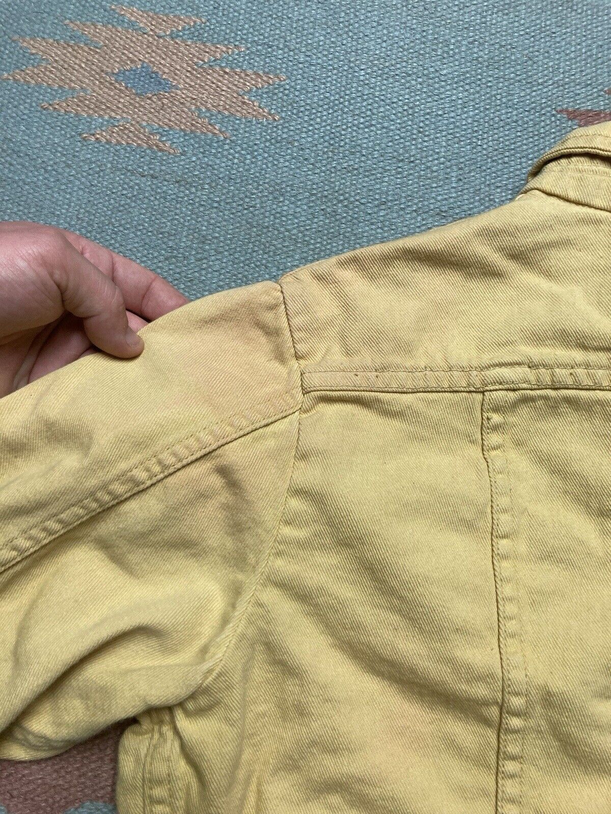 Vintage × Wrangler 70s wrangler denim trucker jacket snap women’s size 38 Size M / US 6-8 / IT 42-44 - 6 Thumbnail