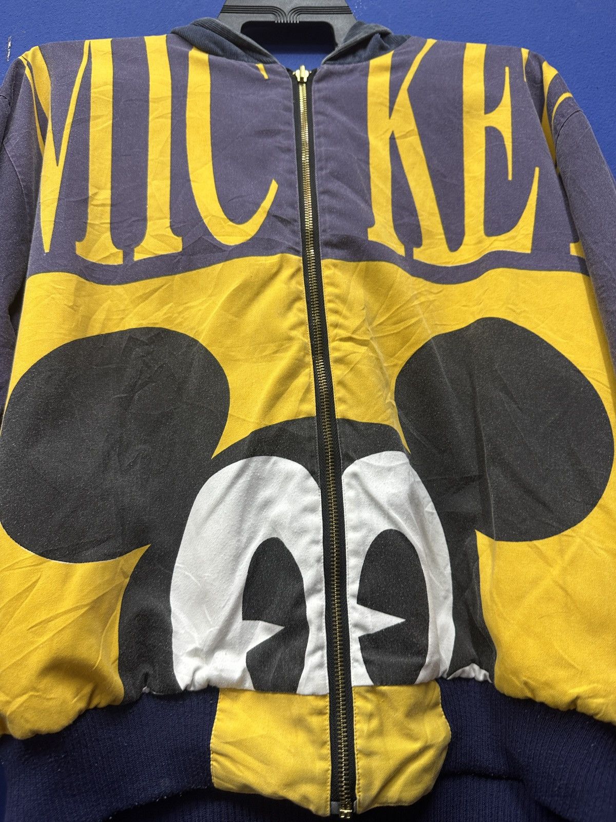 Disney × Mickey Mouse × Vintage Rare🔥 Reversible Micky Mouse Baggy Jacket Size US XL / EU 56 / 4 - 5 Thumbnail