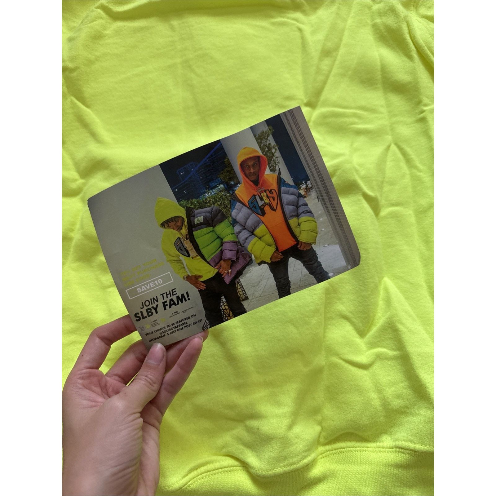 Other Rare Soleboy “SLBY” Hoodie Neon Yellow Size Med Florescent Size US M / EU 48-50 / 2 - 8 Thumbnail