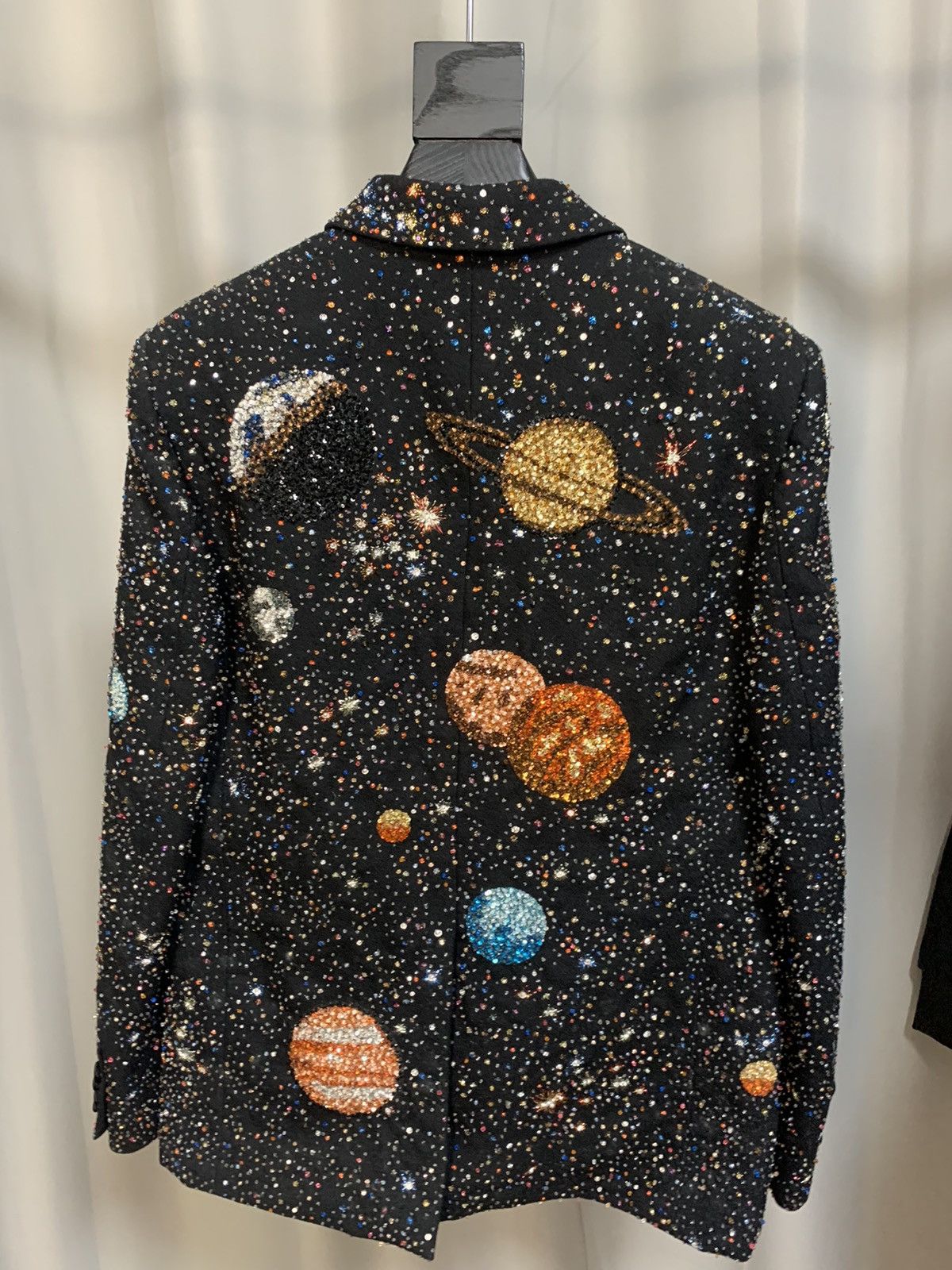 Hedi Slimane Saint Laurent 2016FW Galaxy Embroidered Blazer Size 50S - 6 Thumbnail