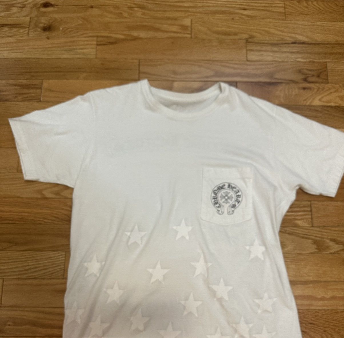 Chrome Hearts Chrome Hearts Horseshoe Scroll Stars Logo Tee Size US M / EU 48-50 / 2 - 2 Thumbnail