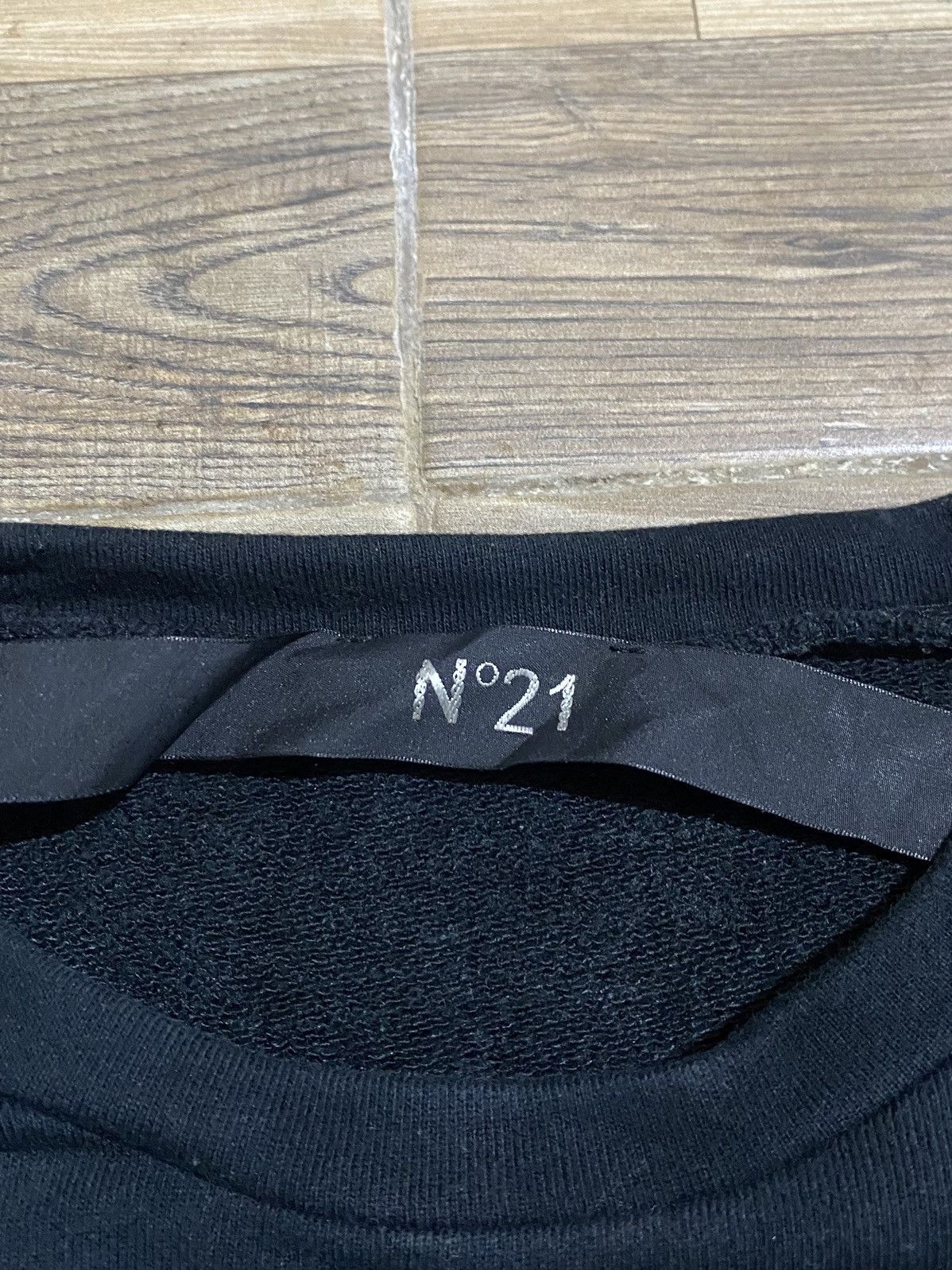 Alessandro Dell'acqua × N21 ALESSANDRO DELL’ACQUA N21 SWEATSHIRT BLACK ON BLACK UNISEX Size US L / EU 52-54 / 3 - 5 Thumbnail