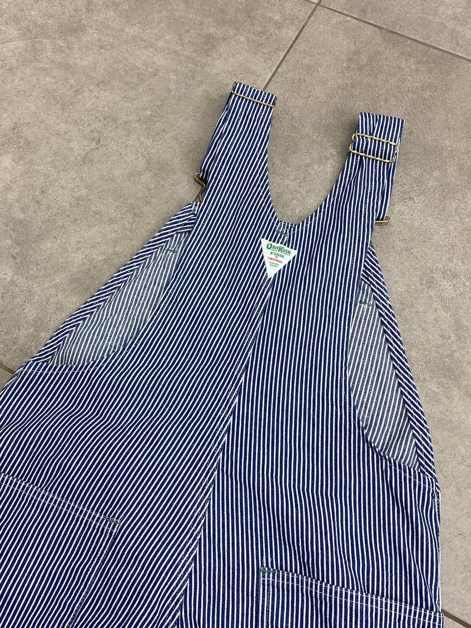 Oshkosh Vintage Oshkosh B'Gosh Union Made Striped American Overalls Size US 36 / EU 52 - 7 Thumbnail