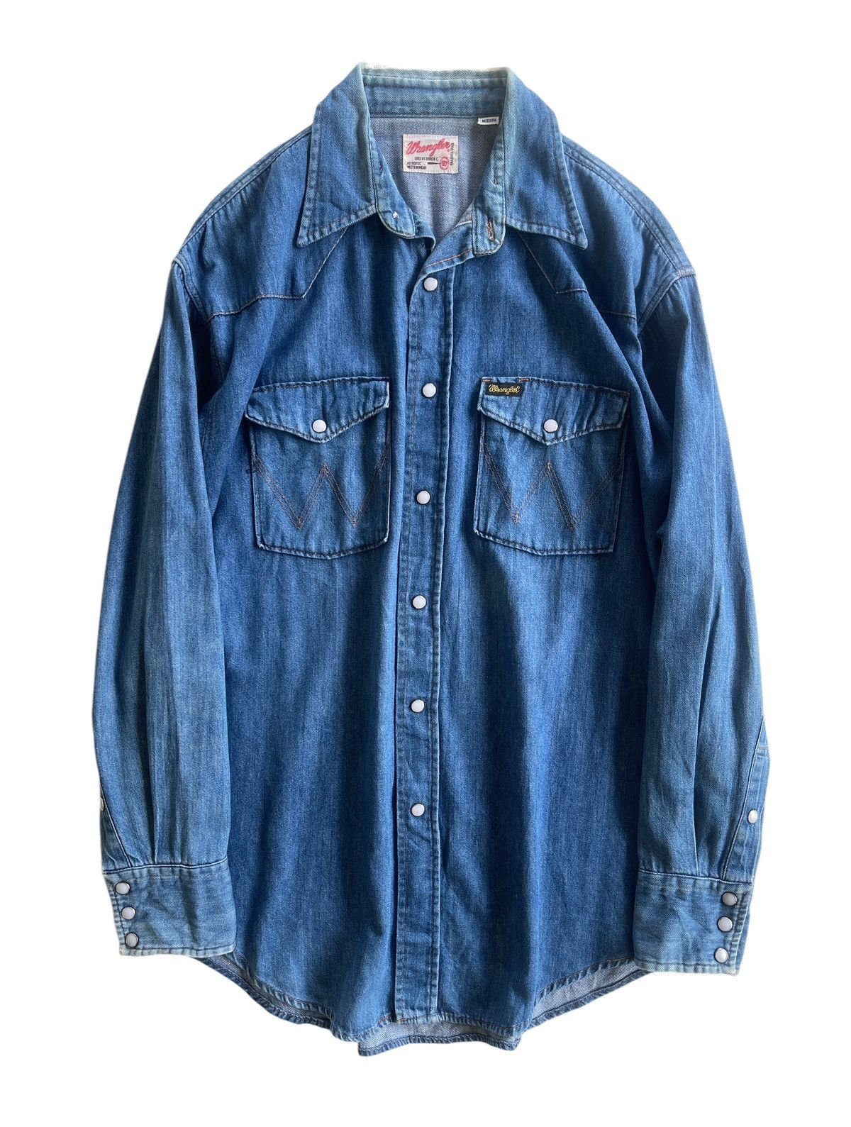 Vintage Vintage Wrangler Western Wear Shirt Size US L / EU 52-54 / 3 - 1 Thumbnail
