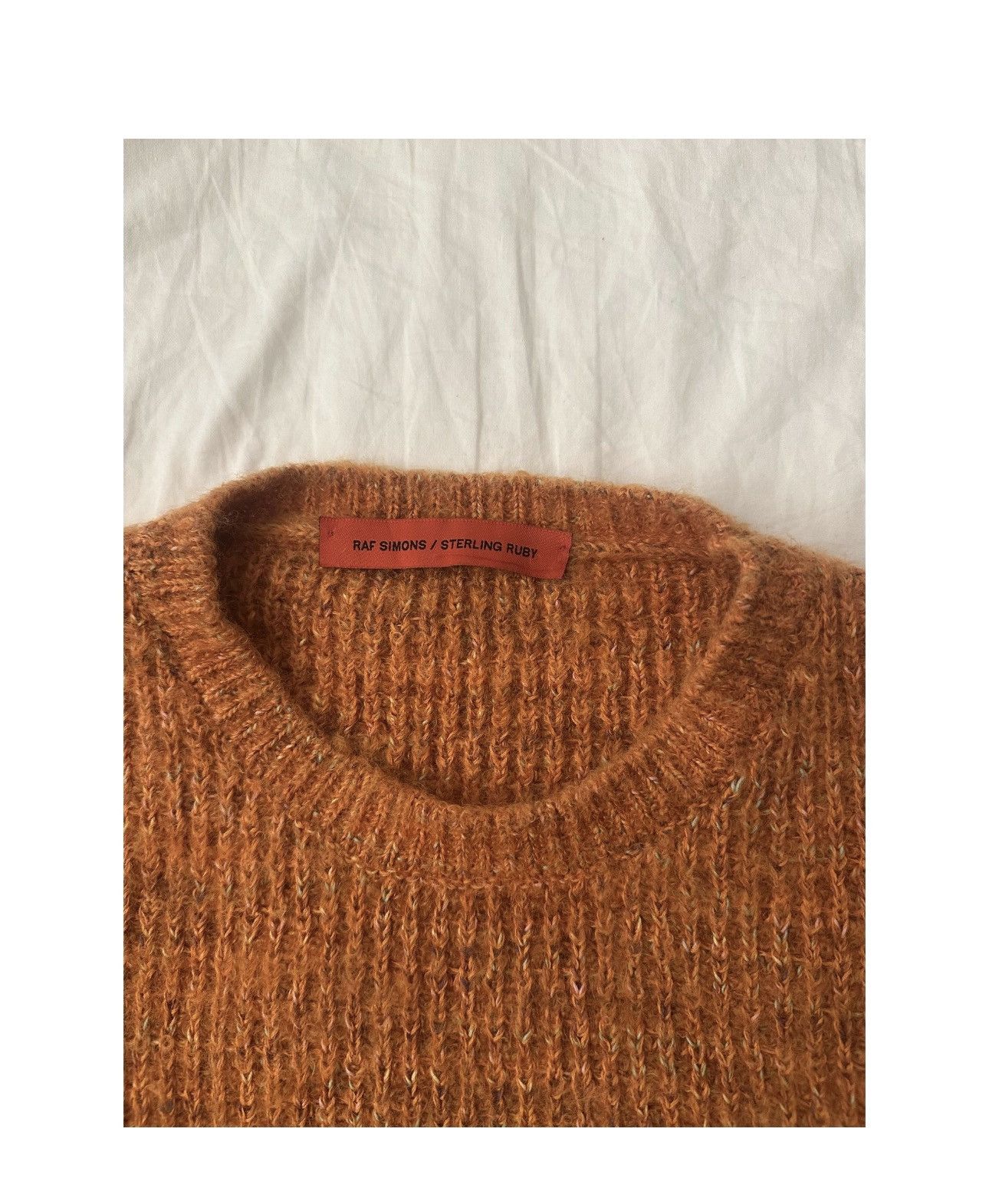 Raf Simons × Sterling Ruby 2014 Orange Sweater Size US M / EU 48-50 / 2 - 3 Thumbnail
