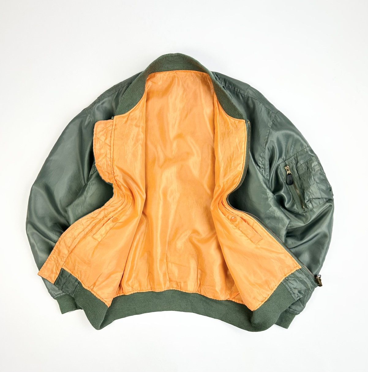Japanese Brand Vintage Bomber Jacket MA-1 Military Japanese style Size US L / EU 52-54 / 3 - 2 Thumbnail