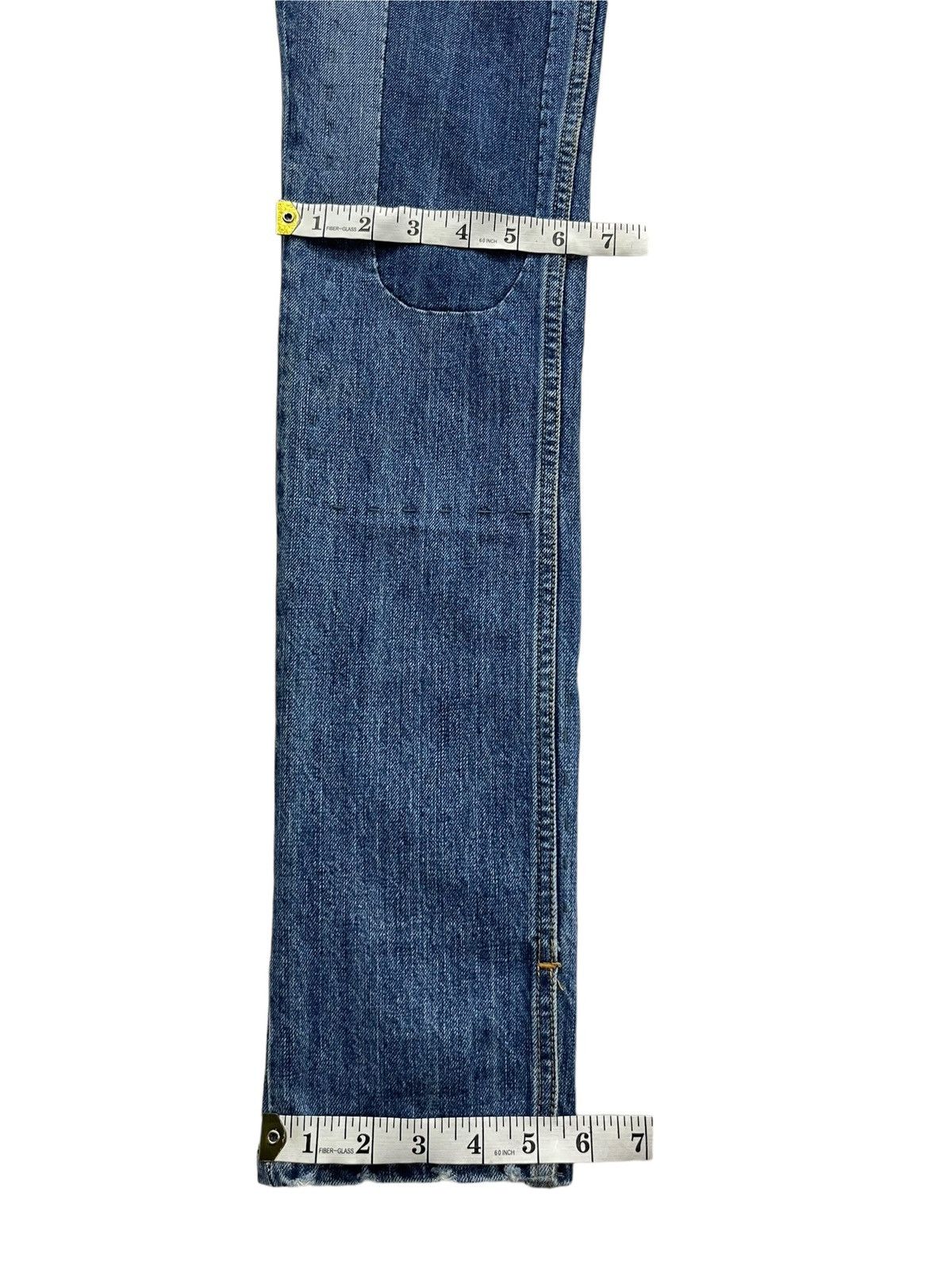 Issey Miyake 🔥Vintage TSUMORI CHISATO Patchwork Denim Super Skinny Jeans Size 27" / US 4 / IT 40 - 17 Thumbnail