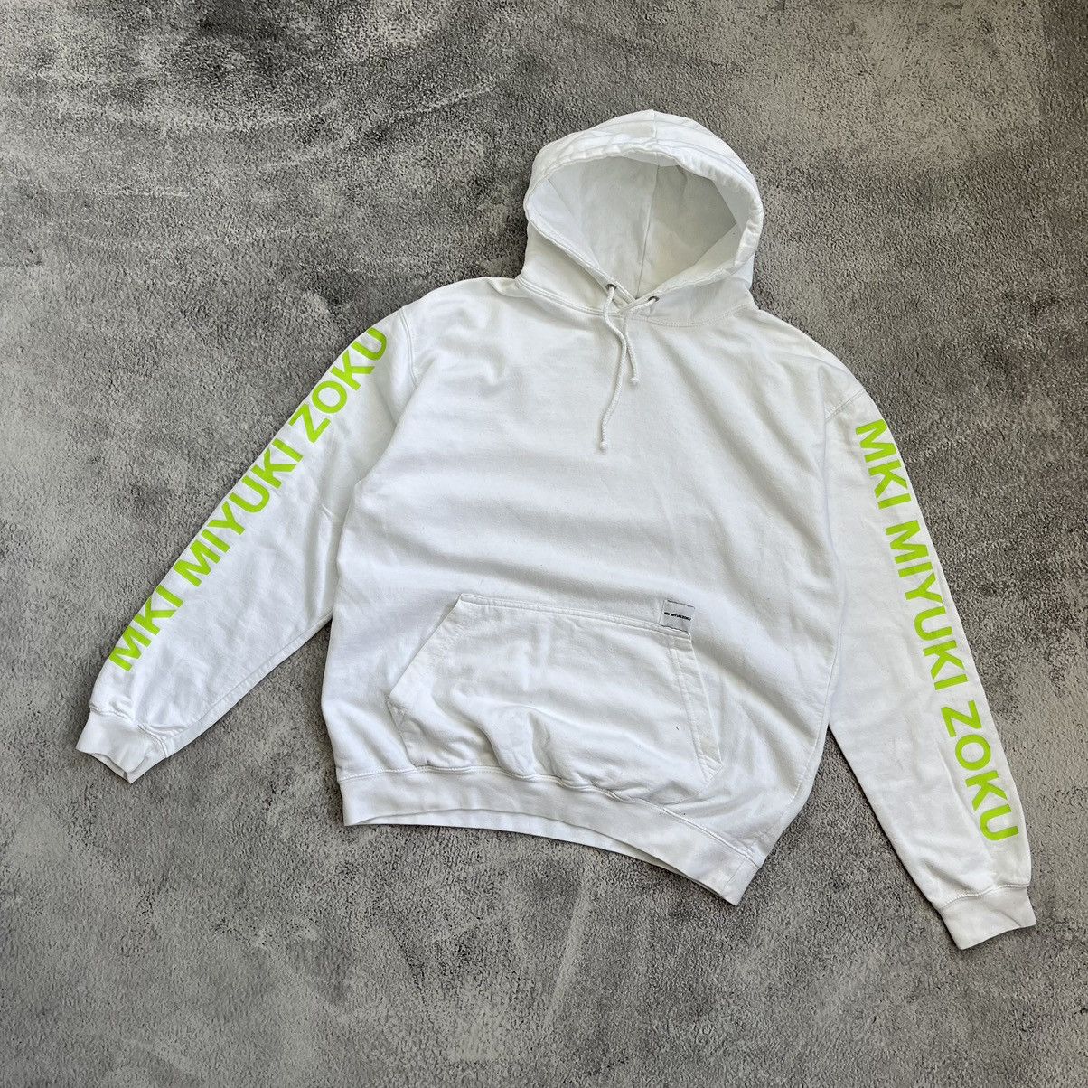 Japanese Brand Mki Miyuki Zoku Streetwear Mki Miyuki Zoku White Hoodie Japanese Style Size L Grailed