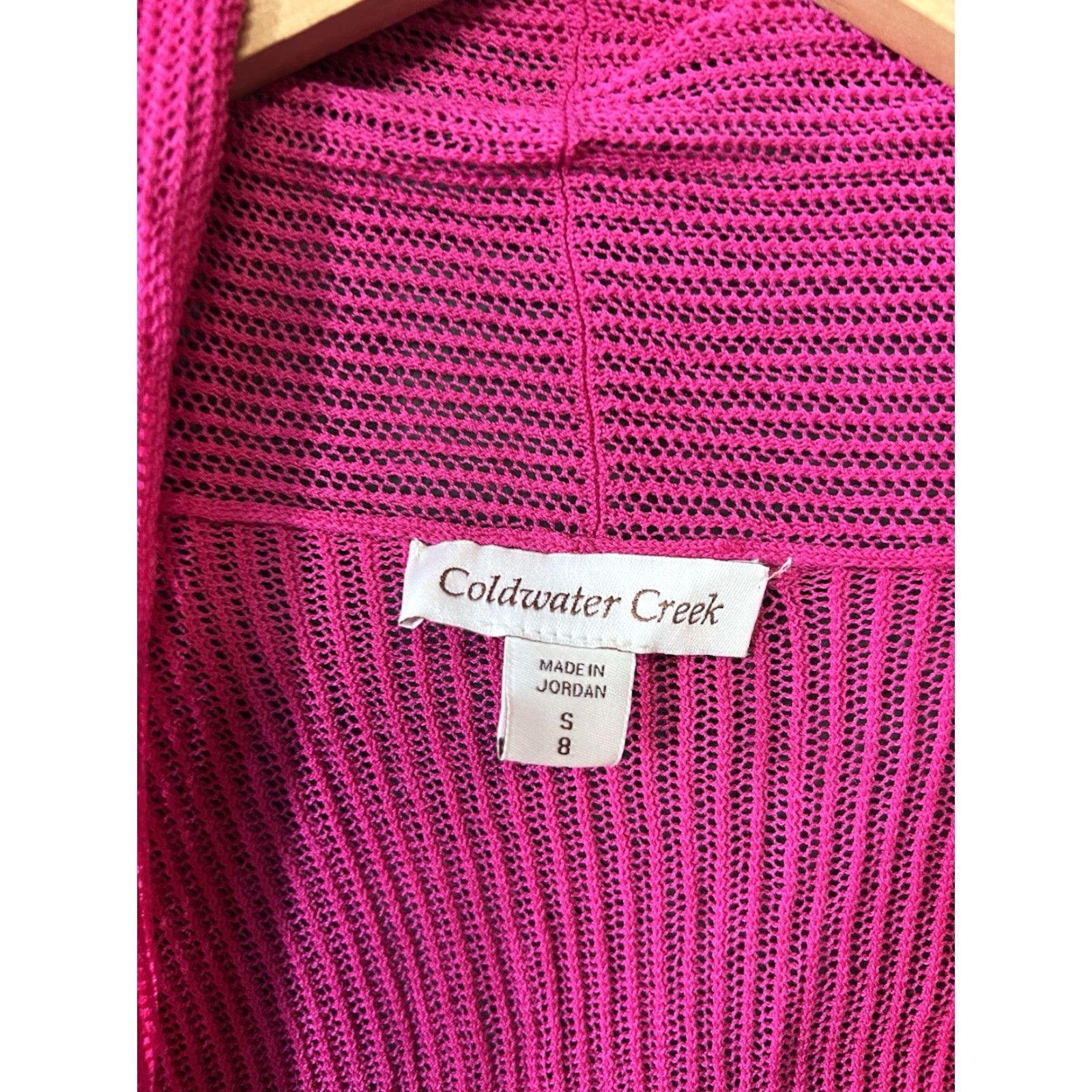 Coldwater Creek Coldwater Creek Cardigan Sweater Women Pink Knit Open Front Size S Small Long Sleeve Size S / US 4 / IT 40 - 3 Thumbnail