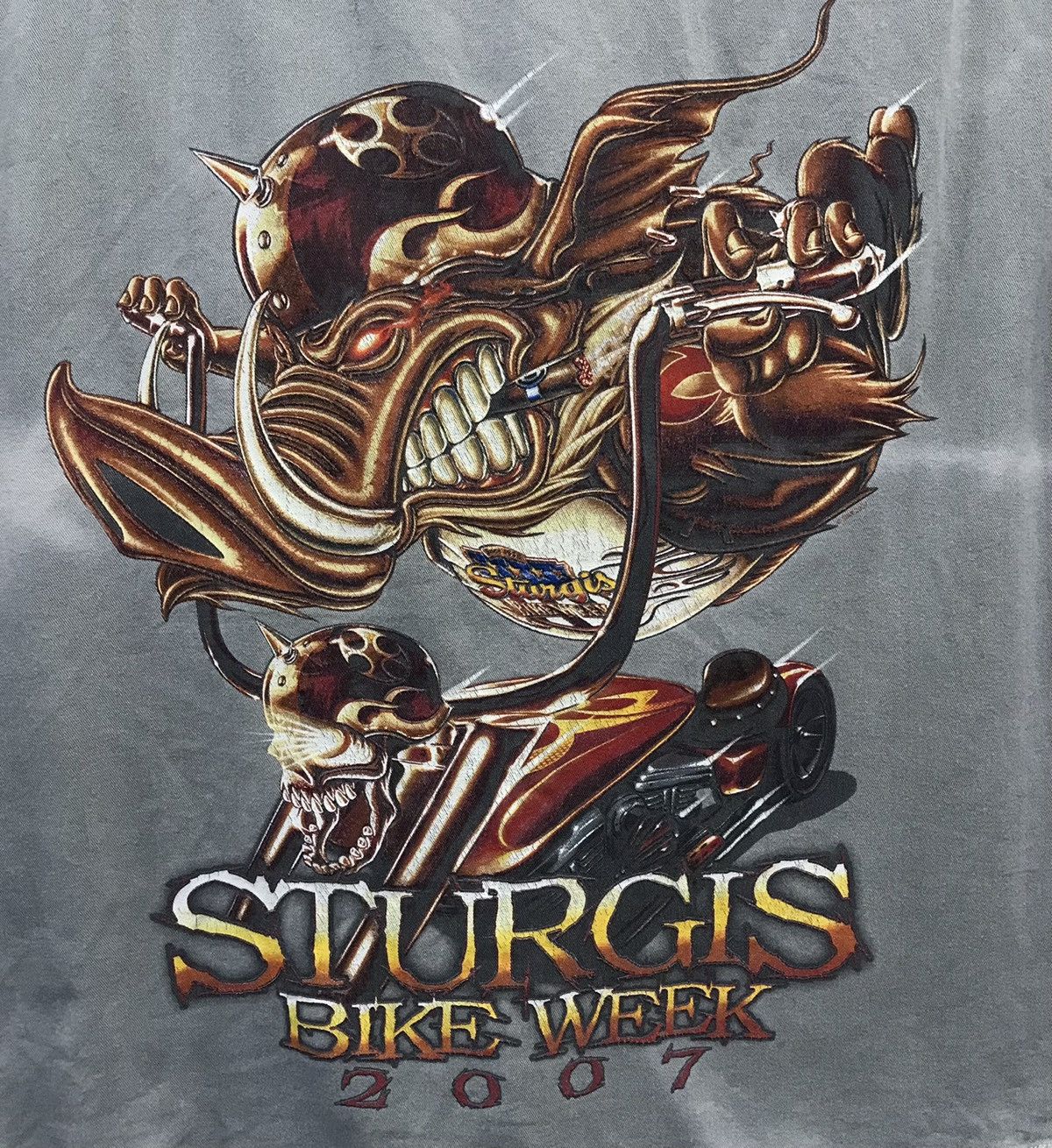 If Six Was Nine × Indian Motorcycle × Vintage Vintage Bikers Design Sturgis Bike Week 2007 Sleeveless Size US L / EU 52-54 / 3 - 5 Thumbnail