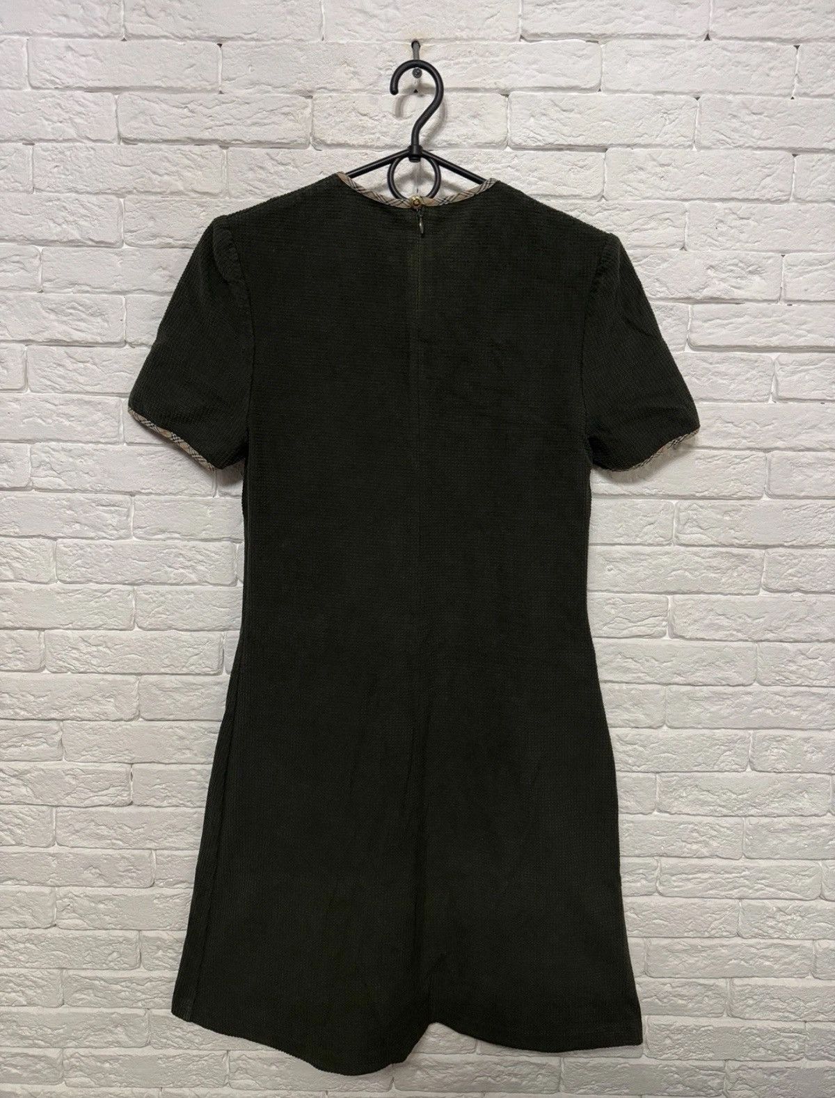 Burberry Vintage Burberrys of London Waffle Texture Maxi Dress Sz M Size M / US 6-8 / IT 42-44 - 7 Thumbnail