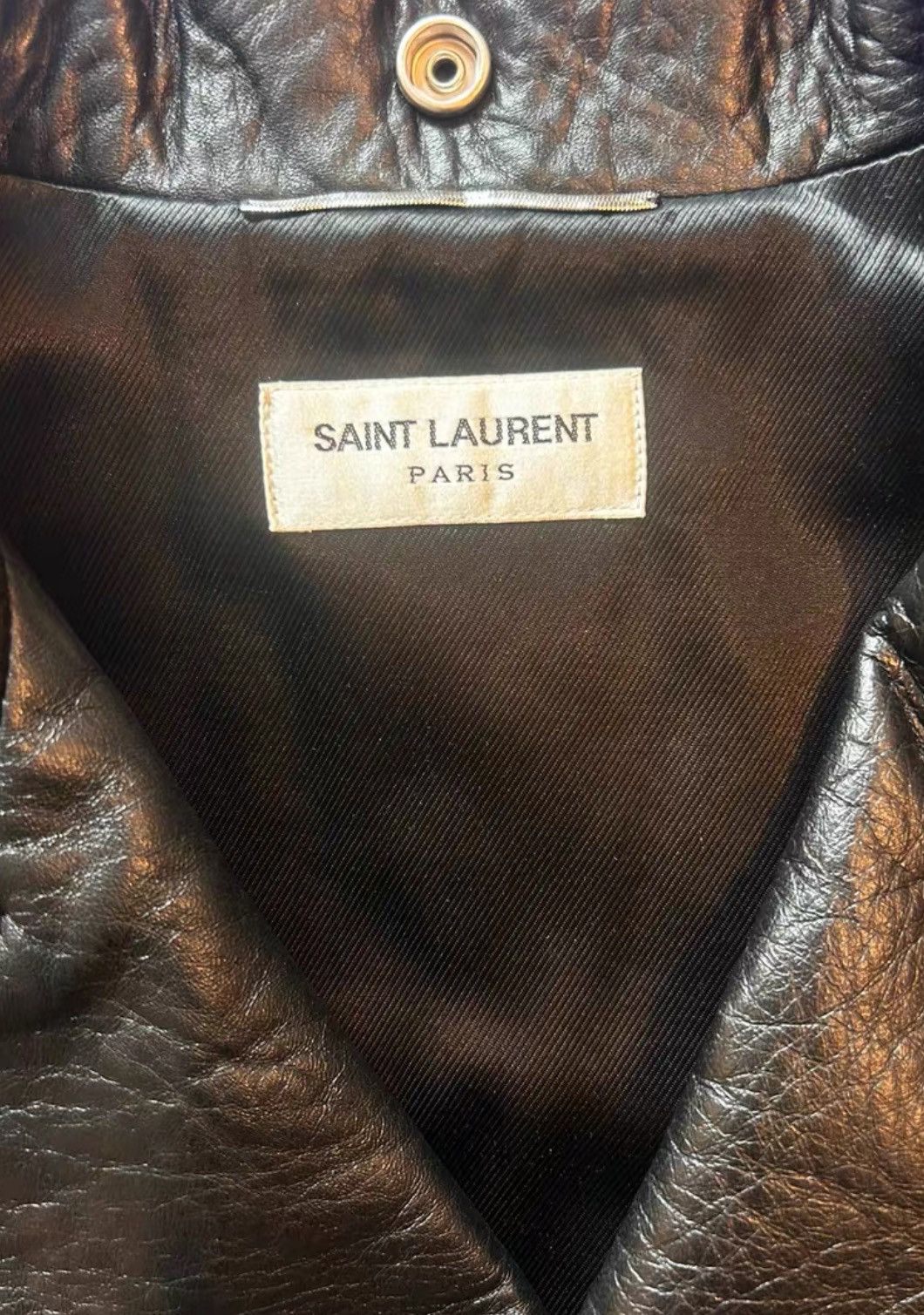 Saint Laurent Paris × Yves Saint Laurent Saint Laurent Rare L01 Blood Tooth Blood Luster Sheepskin Ja Size US L / EU 52-54 / 3 - 5 Thumbnail
