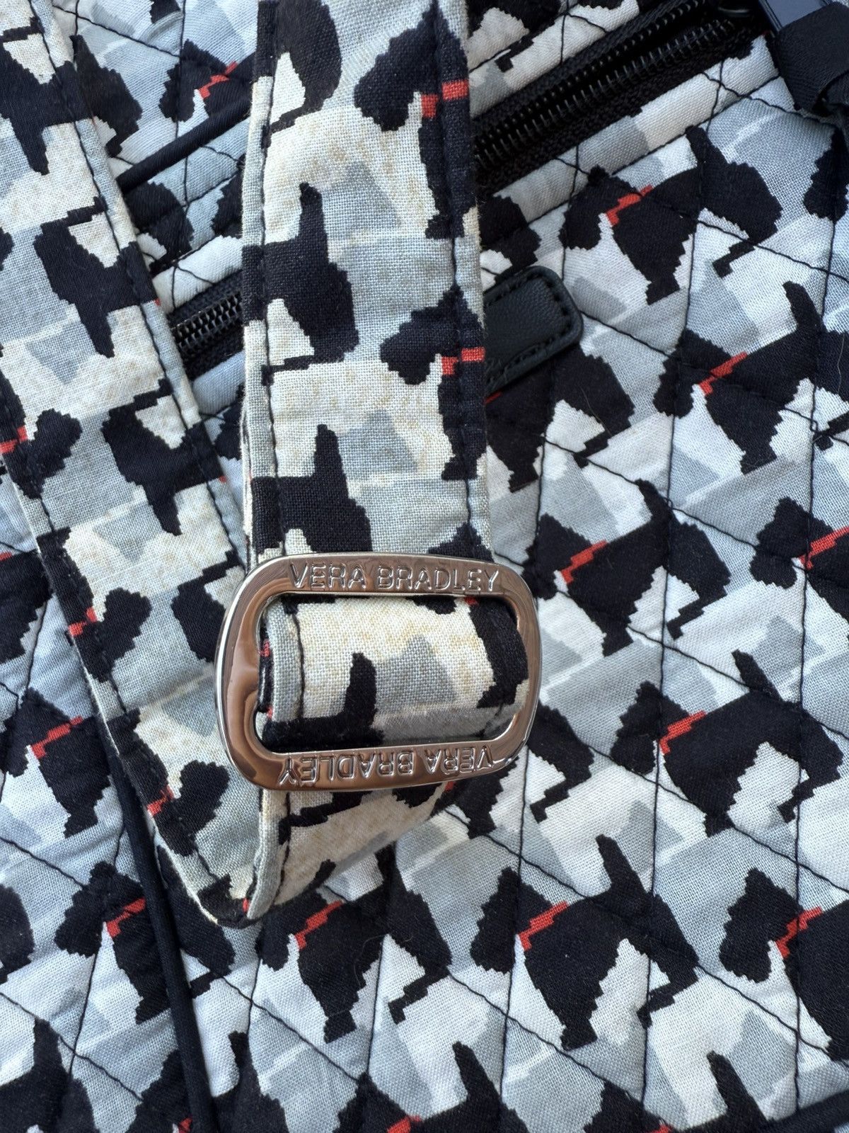 Vera Bradley Vera Bradley Crossbody Hipster Scottie Dog Black White Size ONE SIZE - 10 Thumbnail