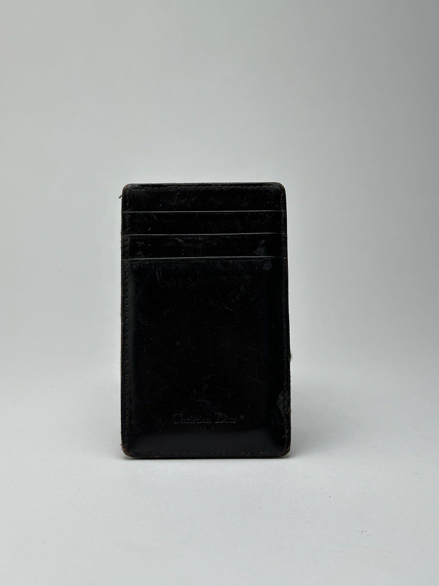 Dior Vintage Leather Card holder brown Size ONE SIZE - 1 Thumbnail