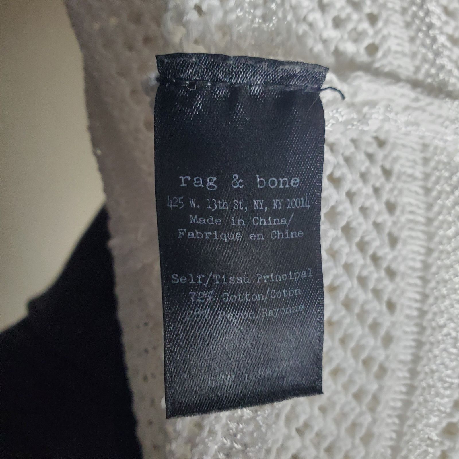 Rag & Bone Rag & Bone White V-Neck Top Medium Size M / US 6-8 / IT 42-44 - 7 Thumbnail