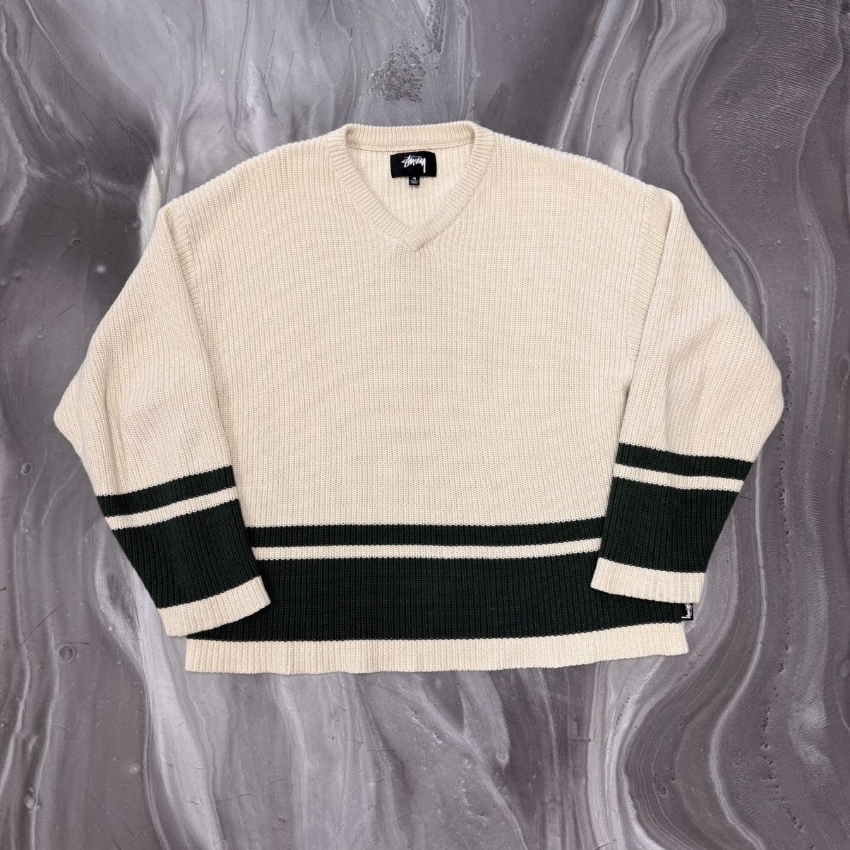 Stussy Stussy Athletic Sweater 'Natural' Size US M / EU 48-50 / 2 - 1 Thumbnail