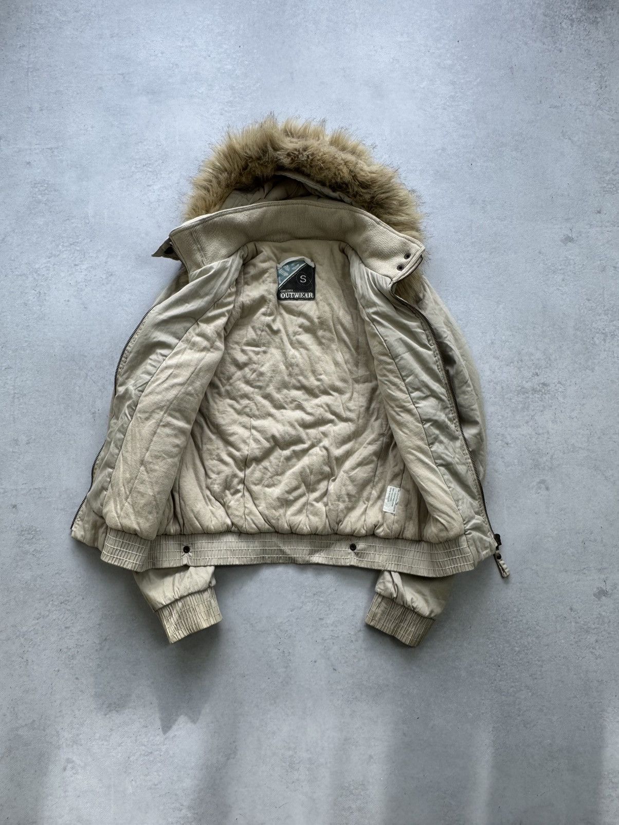If Six Was Nine Vintage Fur Fuzzy Avant-Garde Women Y2K Bomber Jacket Size S / US 4 / IT 40 - 7 Thumbnail