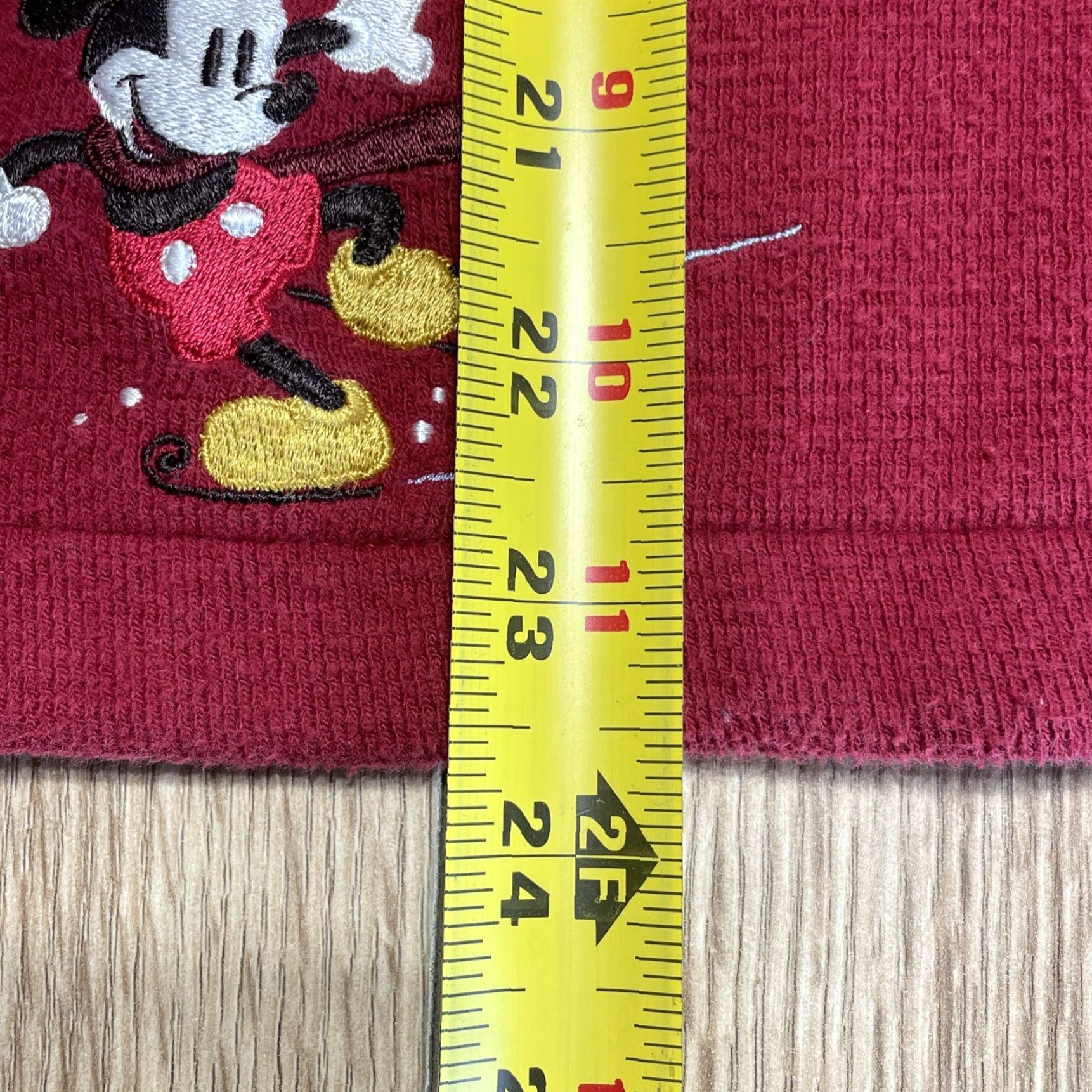 Disney VINTAGE Disney Mickey Mouse Frosty Frolic V-Neck Collared Sweater Womens M Red Embroidered Sweater 90s? Disney Theme Womens Size M / US 6-8 / IT 42-44 - 6 Thumbnail