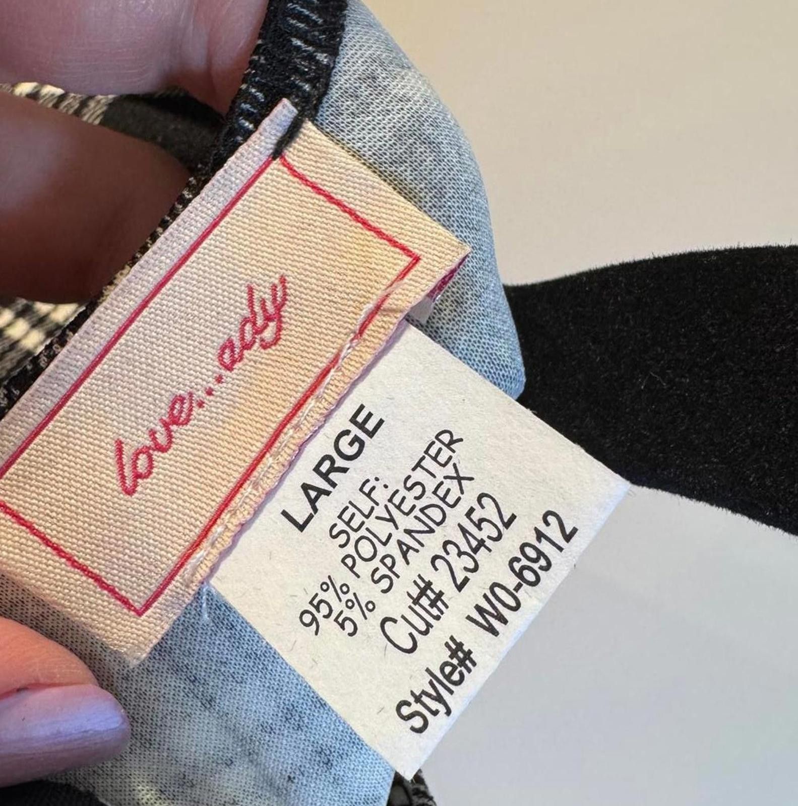 Designer Love, Ady Women's Black and White Plaid Dress - Size Large Size L / US 10 / IT 46 - 3 Thumbnail