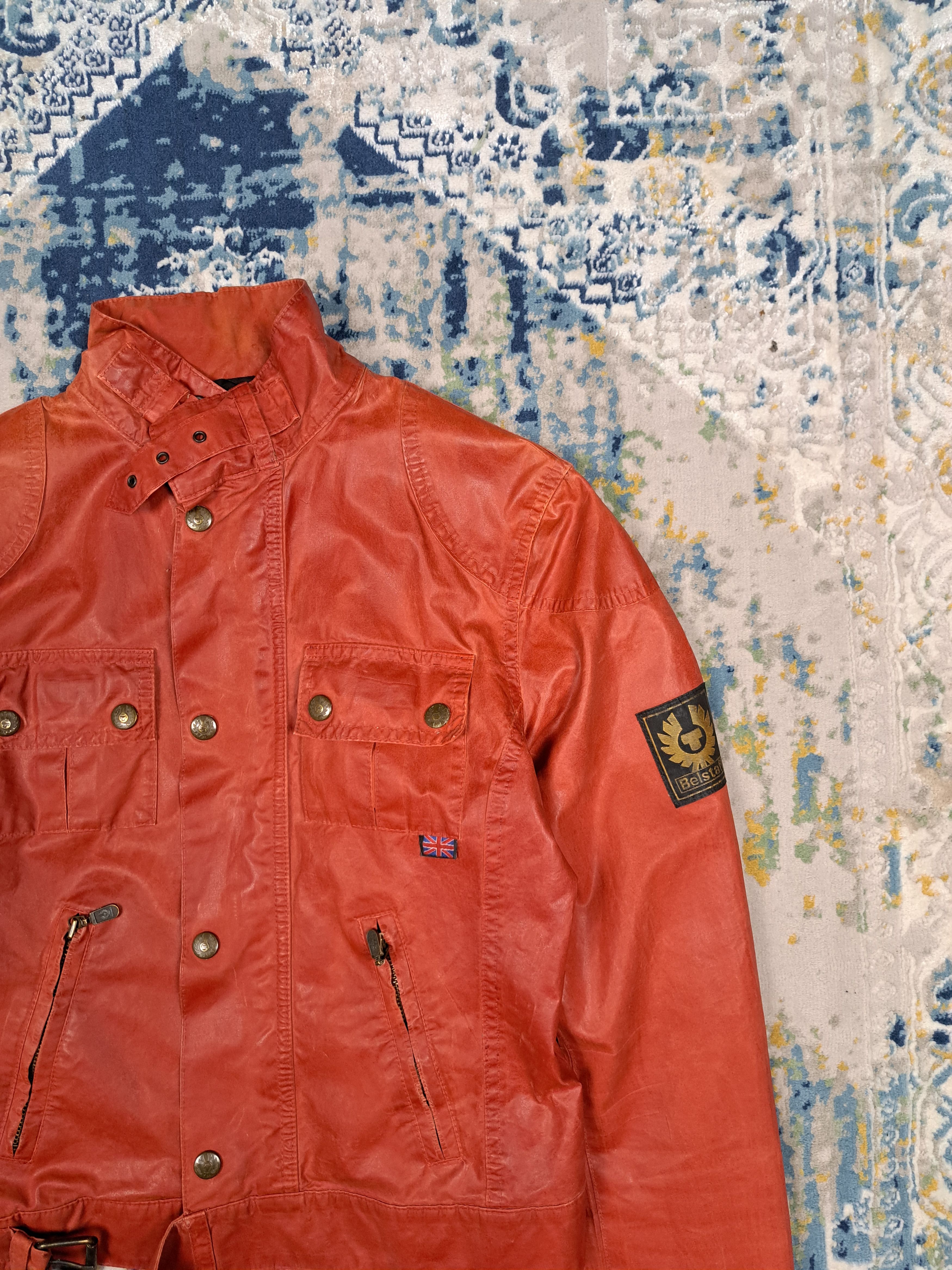 Belstaff Gold Label Cropped Waxed Jacket Moto Ramones
