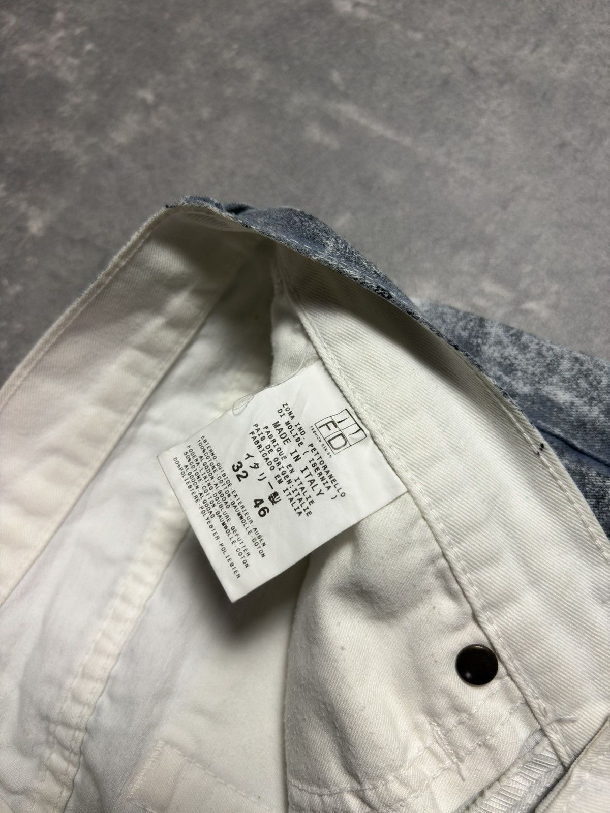 Just Cavalli 00s Just Cavalli Trompe L’oeil Faded Flared Gray Denim Jeans Size US 29 - 9 Thumbnail