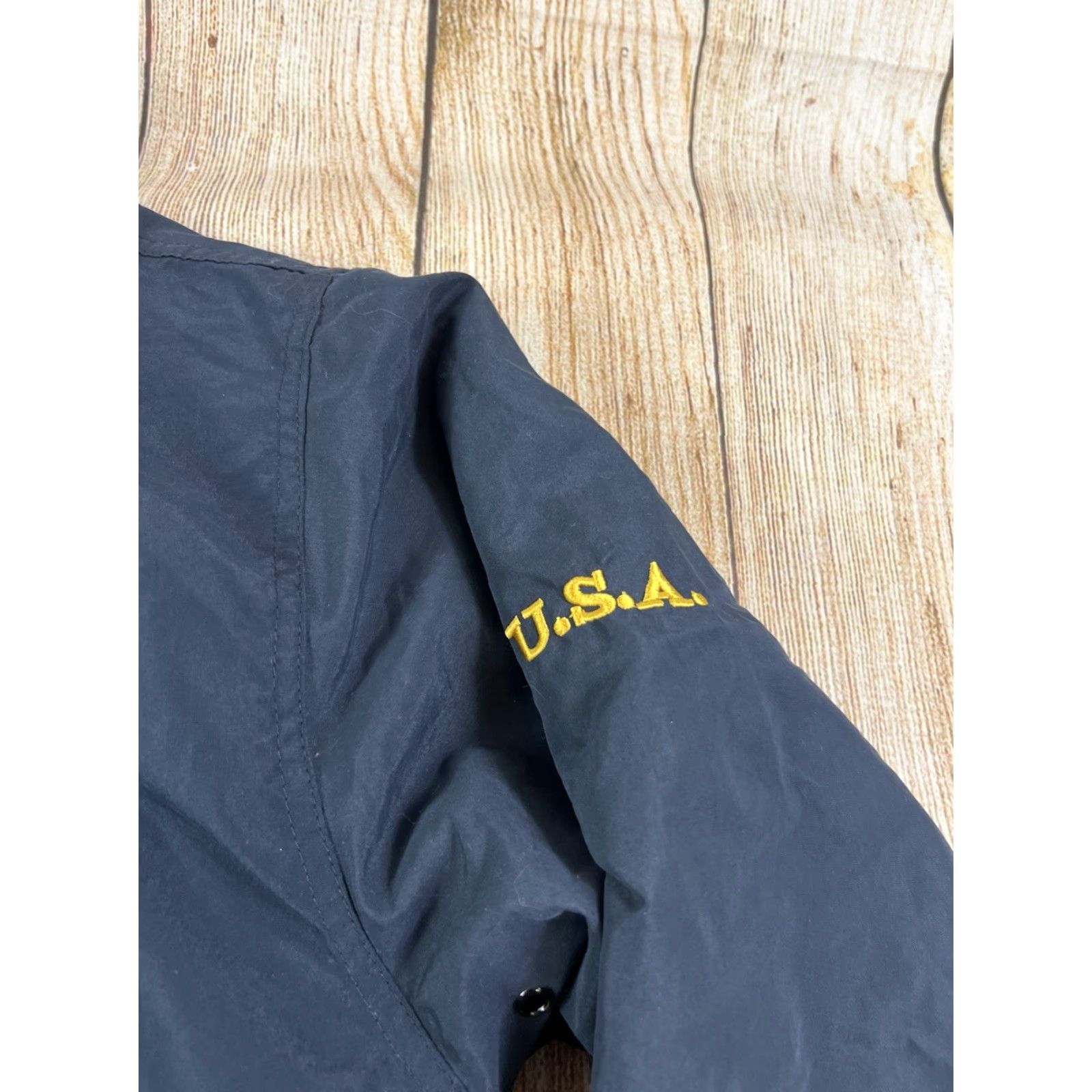 Vintage VINTAGE Beacon Point USS Iowa BB-61 Military USA Blue Jacket Size Medium M Men Navy Blue Jacket Military USA Point Nylon Size US M / EU 48-50 / 2 - 3 Thumbnail