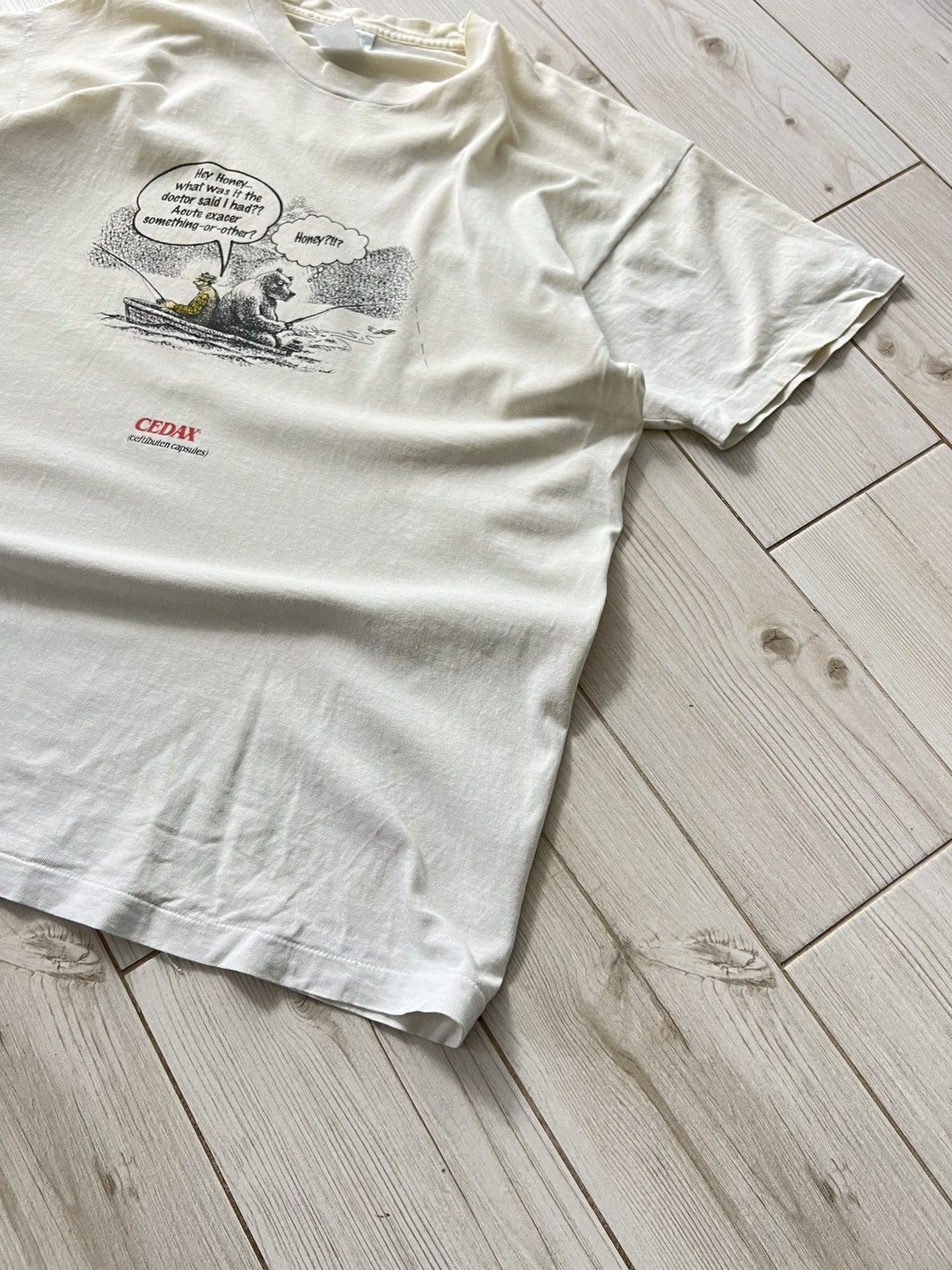 Band Tees Vintage 90s Cedax Antibiotic Drug Promo Single Stitch Tee Size US XL / EU 56 / 4 - 5 Thumbnail