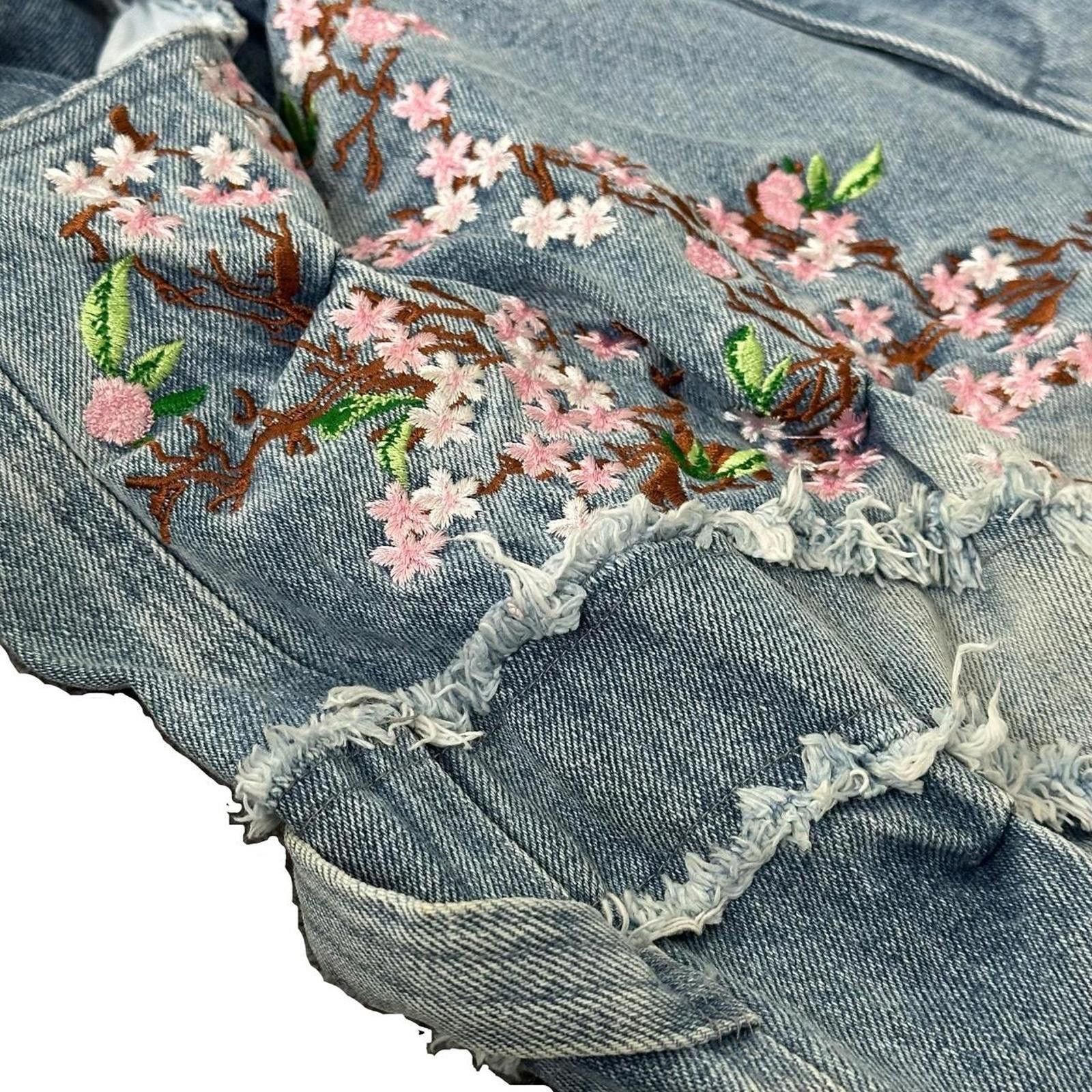 Other Badson Cherry Blossom Denim Pants Size US 32 / EU 48 - 6 Thumbnail