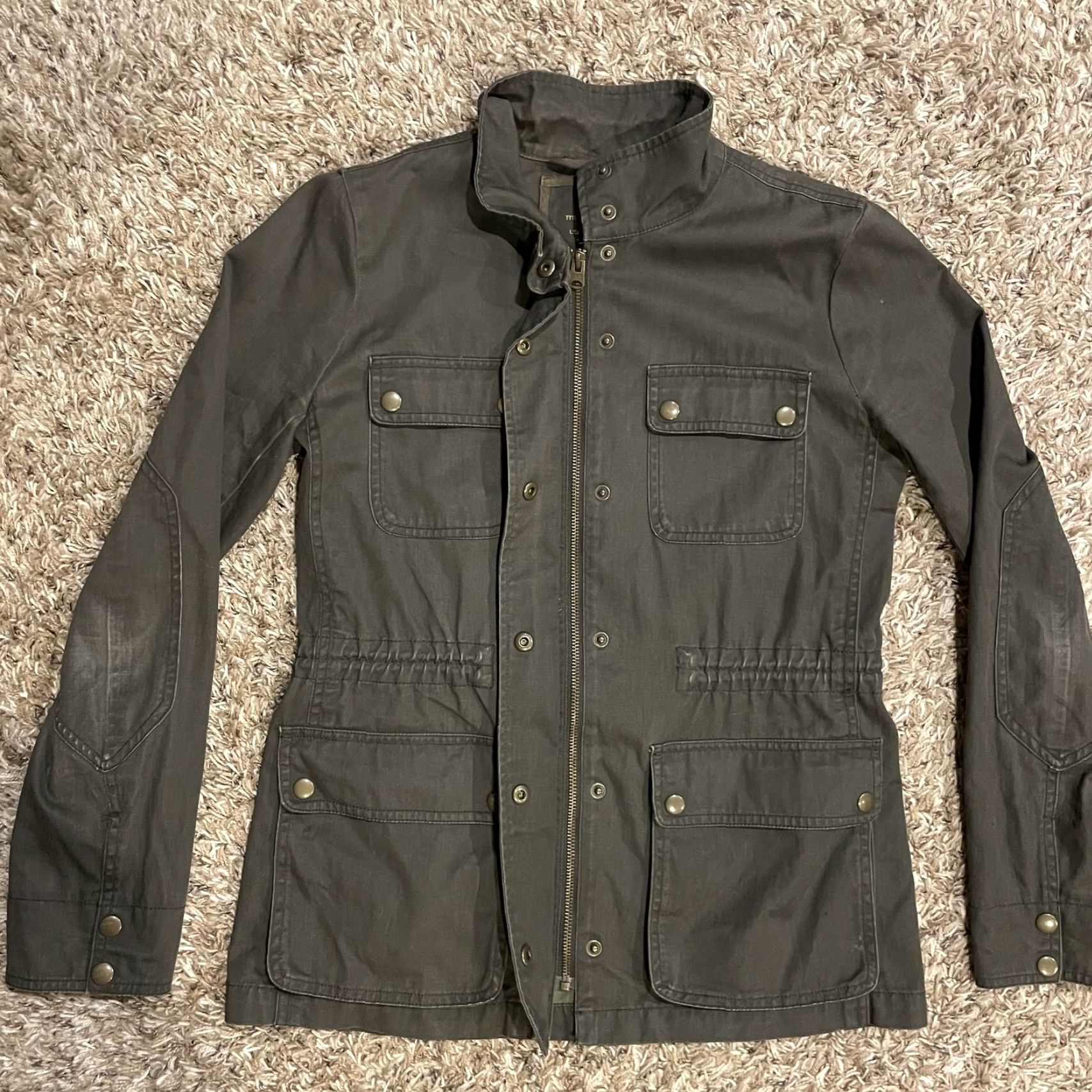 J.Crew J. Crew Relaxed Boyfriend Field Jacket Womens Small Green Utility Pockets C0717 Size S / US 4 / IT 40 - 6 Thumbnail
