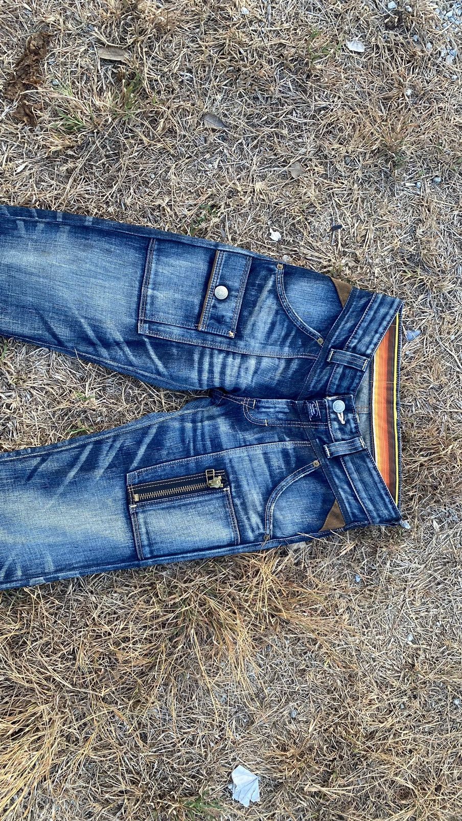 Edwin Edwin Blue Trip Jeans Front Pocket Nice Design Size US 29 - 4 Thumbnail