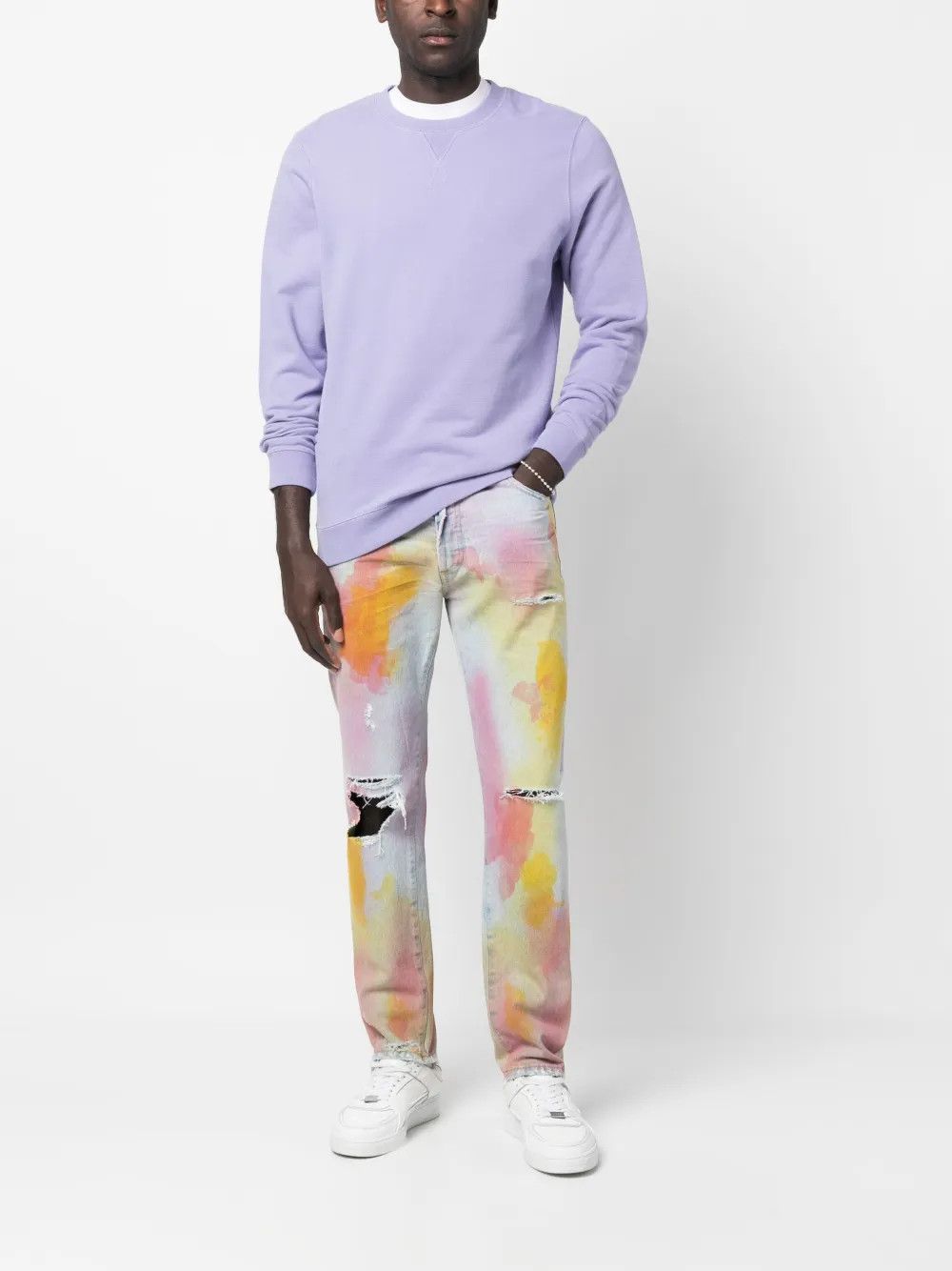Palm Angels o1y0325 Denim Pant in Multicolor Size US 29 - 5 Thumbnail