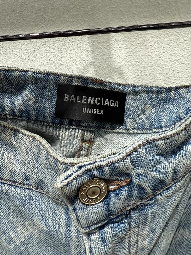 Balenciaga Balenciaga size S Barrage Printed Denim Pants Size US 27 - 2 Thumbnail