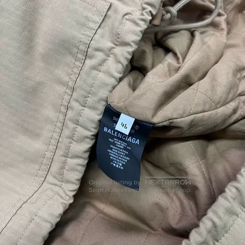Balenciaga Balenciaga Recycled Khaki Cotton Jacket Size US S / EU 44-46 / 1 - 6 Thumbnail