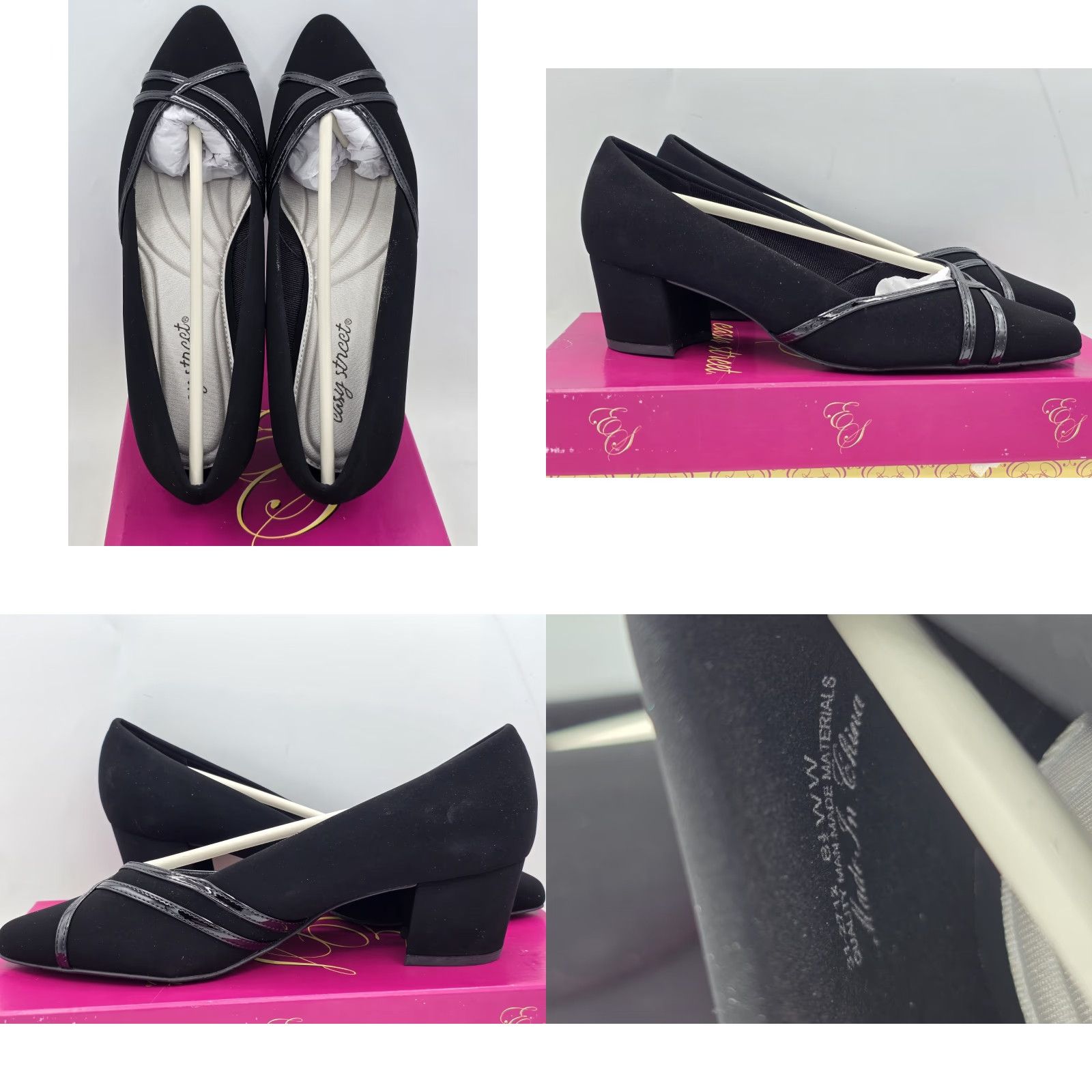 Vintage NEW Easy Street Lotus - Black - Women's Pump Size 8.5 Size US 9 / IT 39 - 8 Thumbnail
