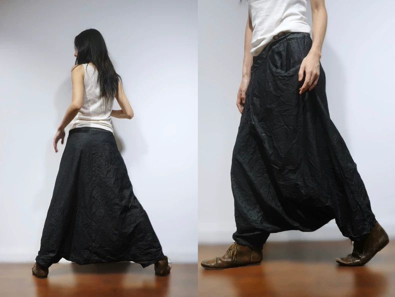 Yohji Yamamoto Yohji Yamamoto size 2 Sharuel silhouette trousers with wri Size US 28 / EU 44 - 3 Thumbnail