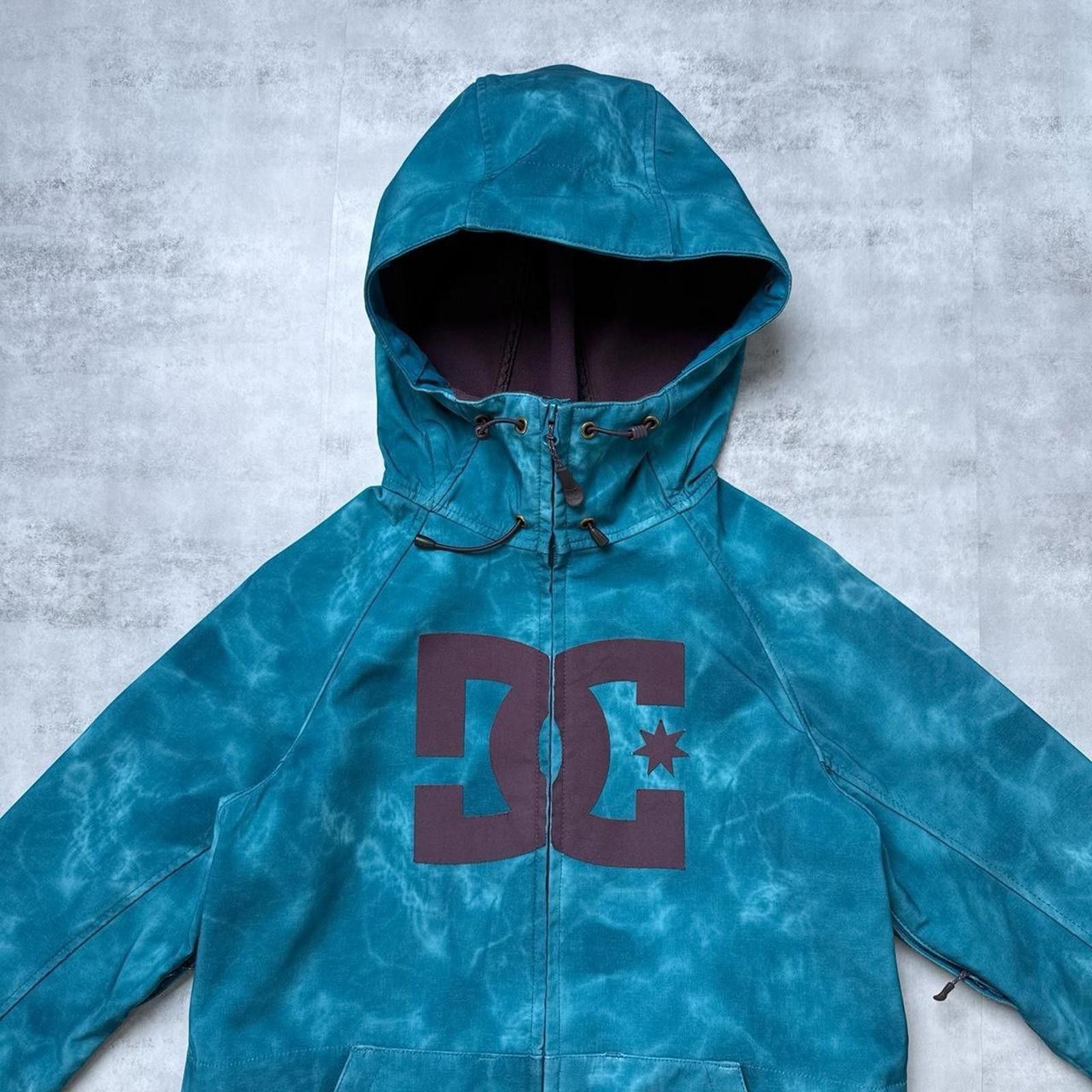 Other Y2K DC Shoes Snow Hoodie/Jacket Teal Tie-Dye Size S / US 4 / IT 40 - 4 Thumbnail